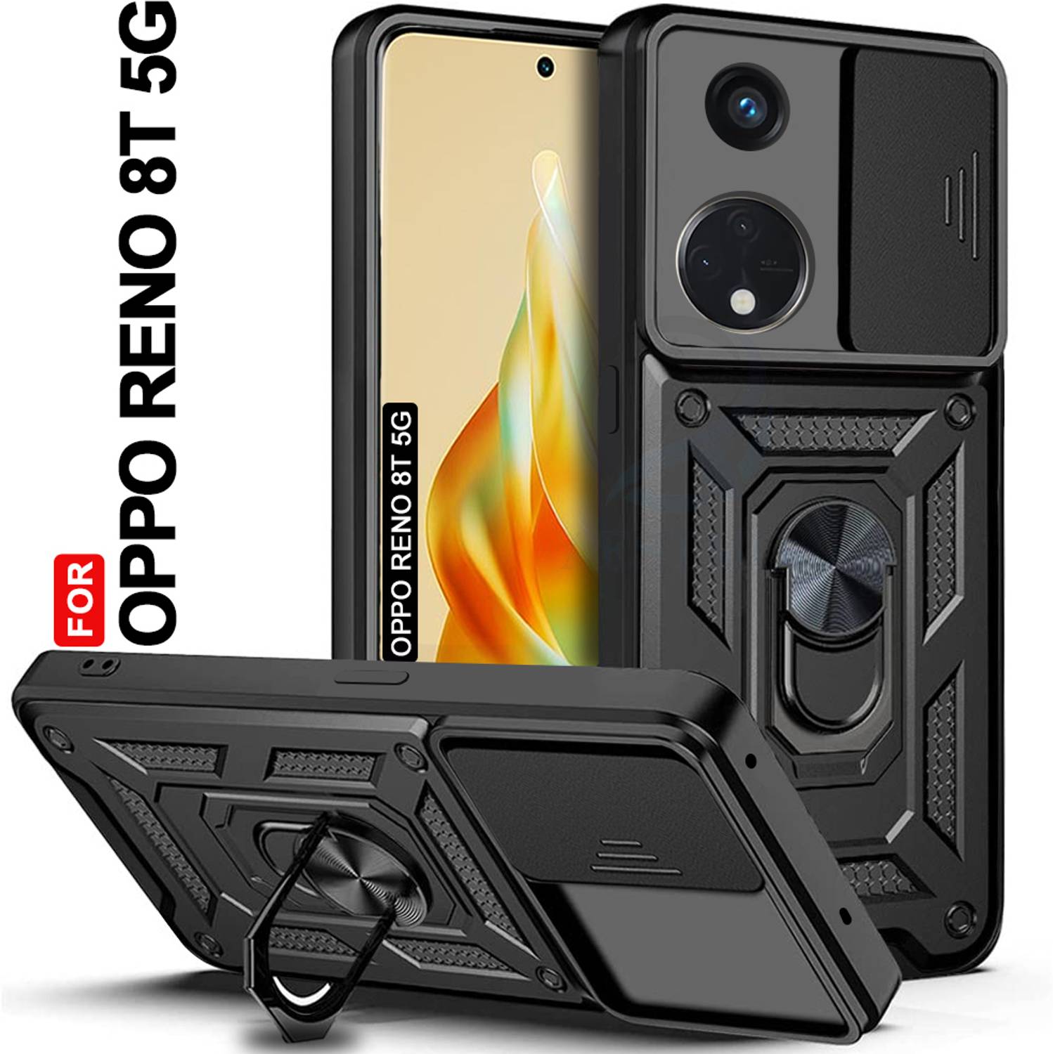 AESTMO Back Cover for Oppo Reno8T 5G