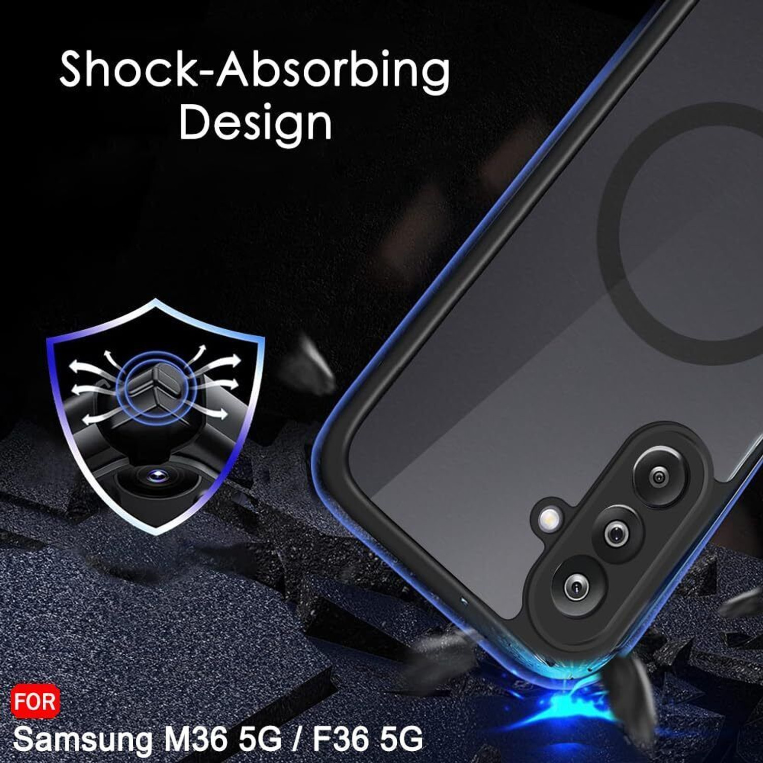 Image of Xolia Back Cover for Samsung Galaxy M36 5G, Samsung Galaxy F36 5G