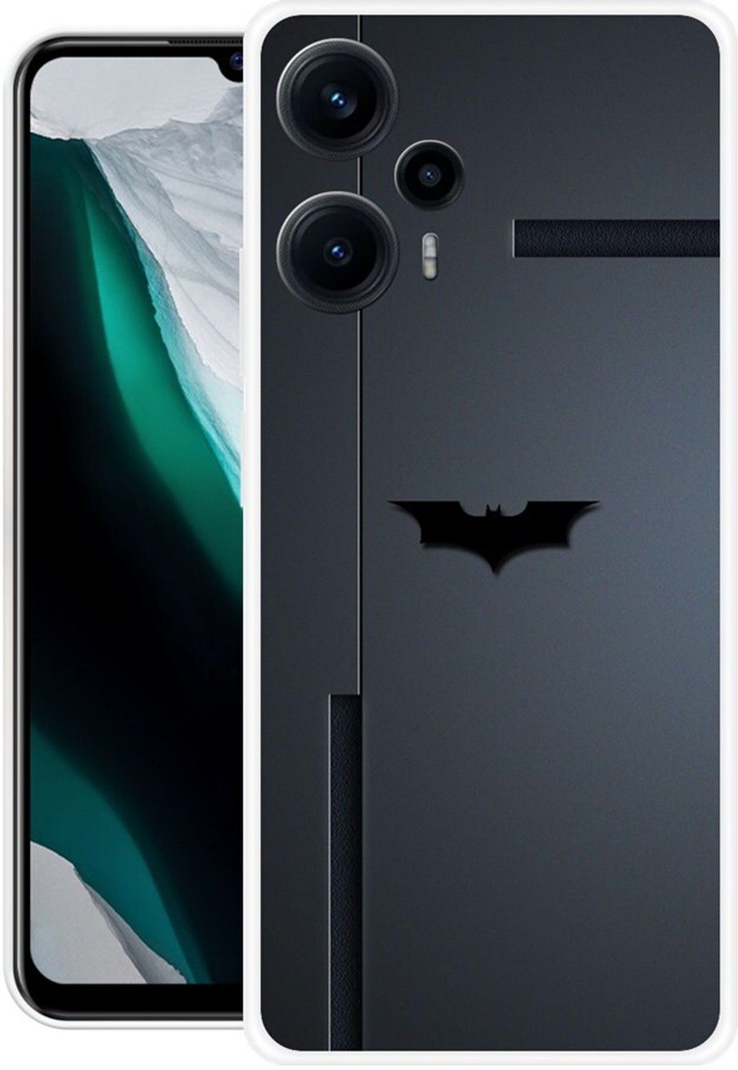 Image of FEBOS Back Cover for POCO F5 5G, Dc, Batman, Logo, Design, 65
