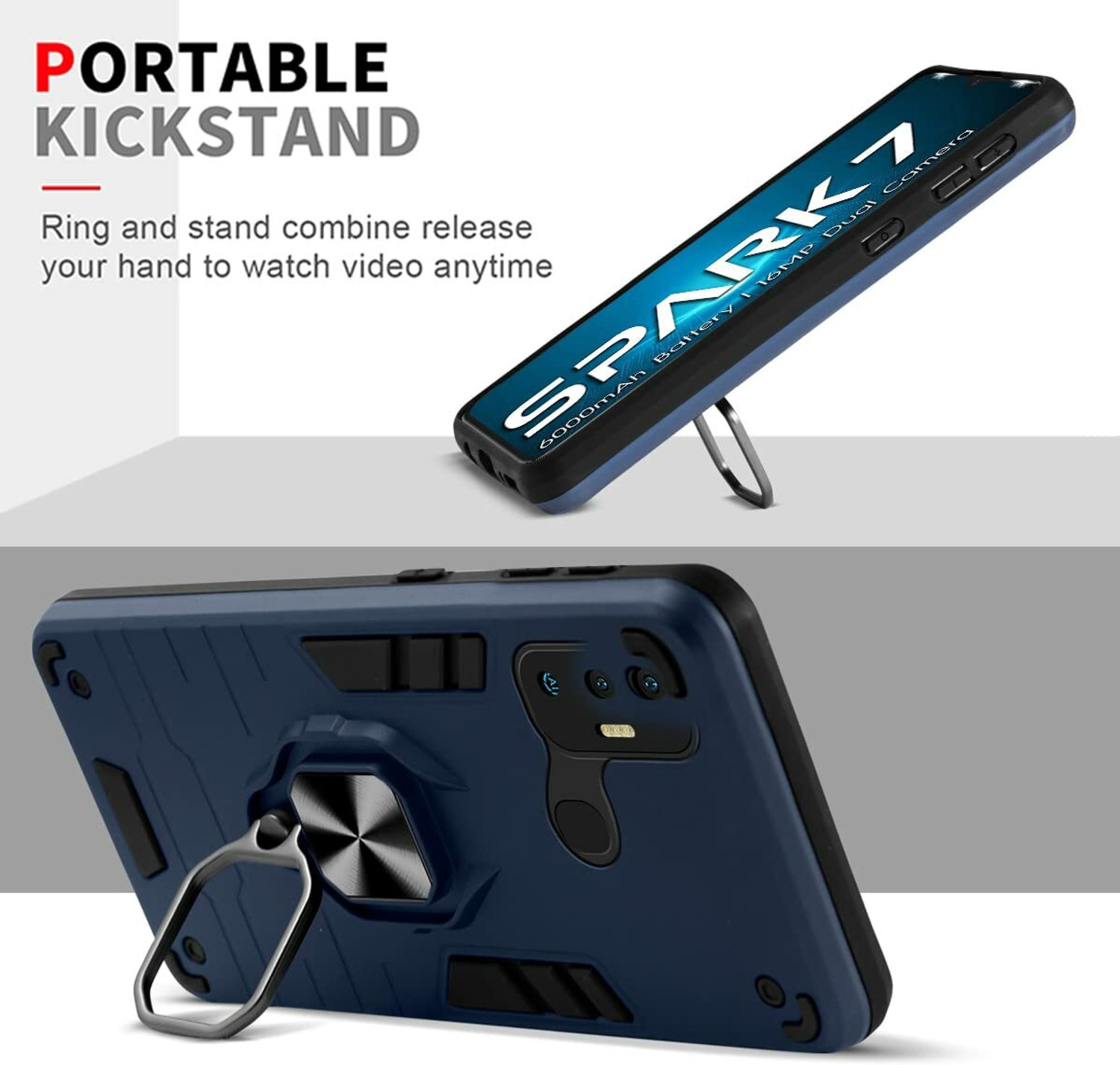 Image of BOZTI Back Cover for Tecno Spark 7
