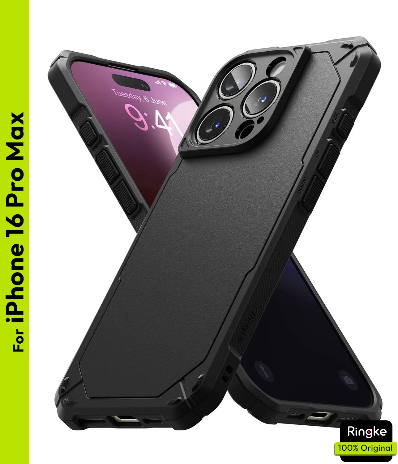 Ringke Back Cover for iPhone 16 Pro Max Black - Image 1