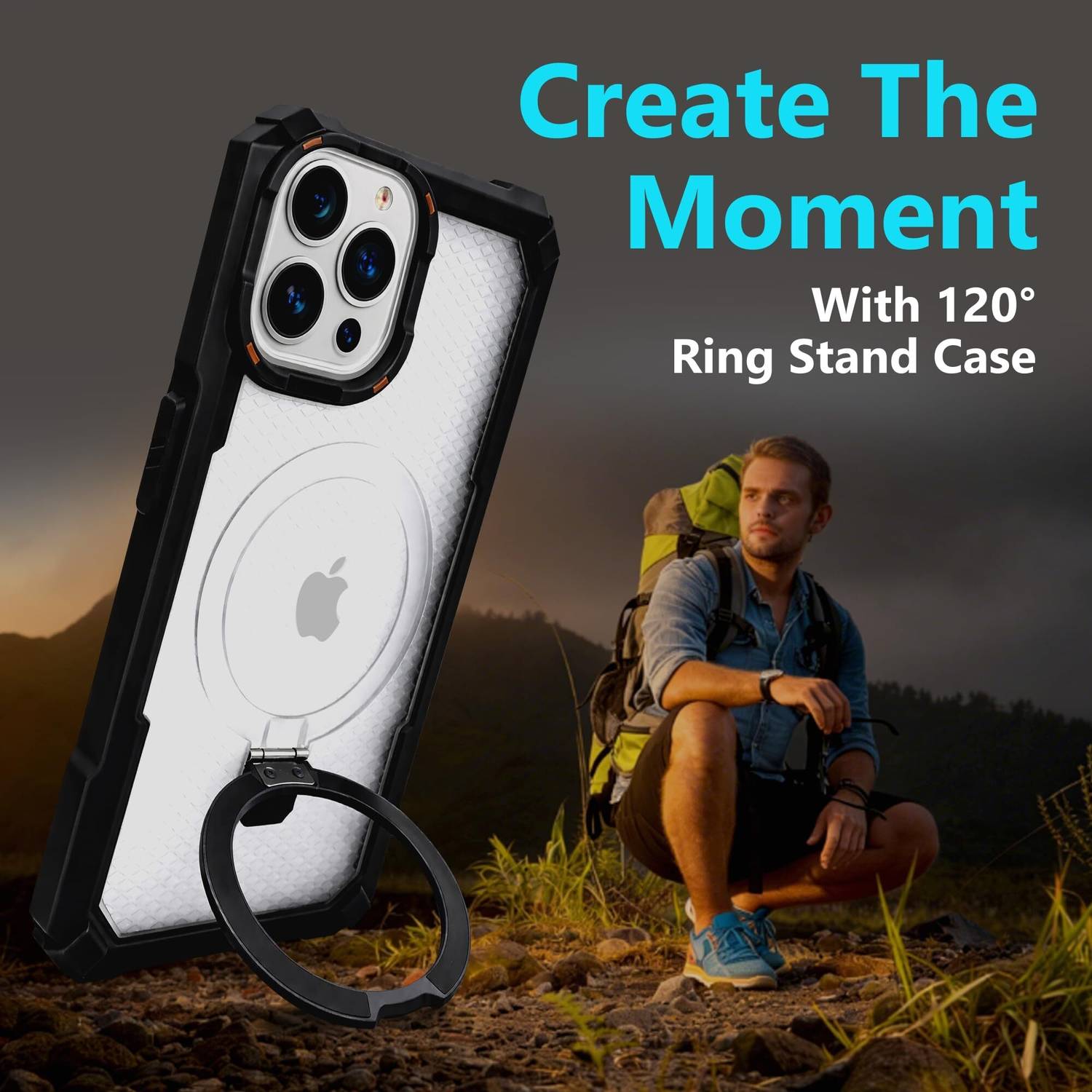 AIBEX Back Cover for Apple iPhone 15 (Black) - Image 5