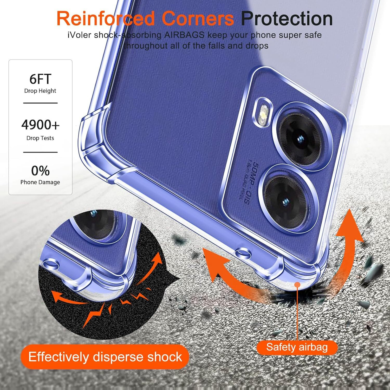 Image of skyro Back Cover for Motorola G96 5G, Motorola 50 fusion 5G