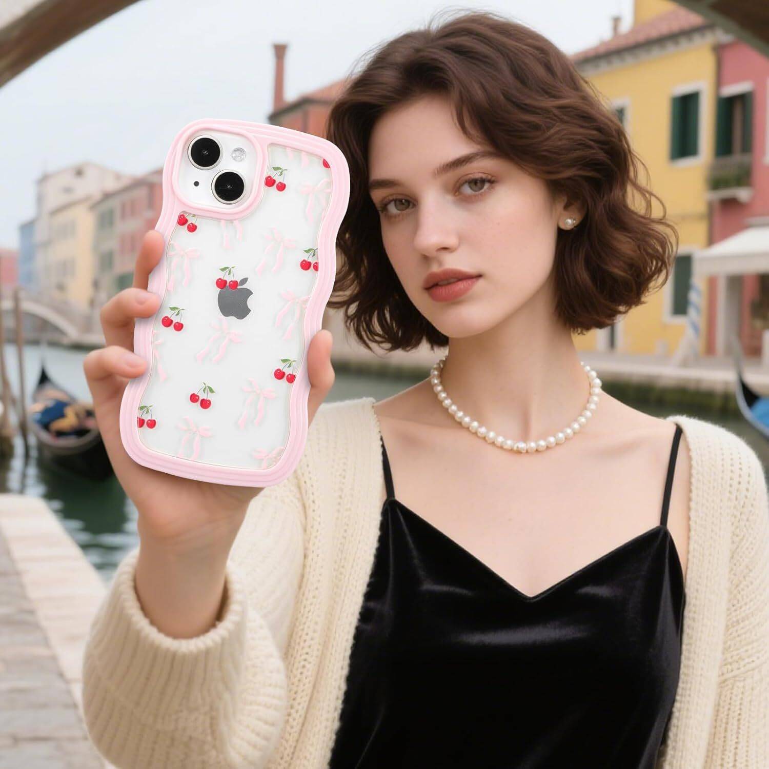 XYNOZ Back Cover for iPhone 13 Designer - Cute Aesthetic Floral