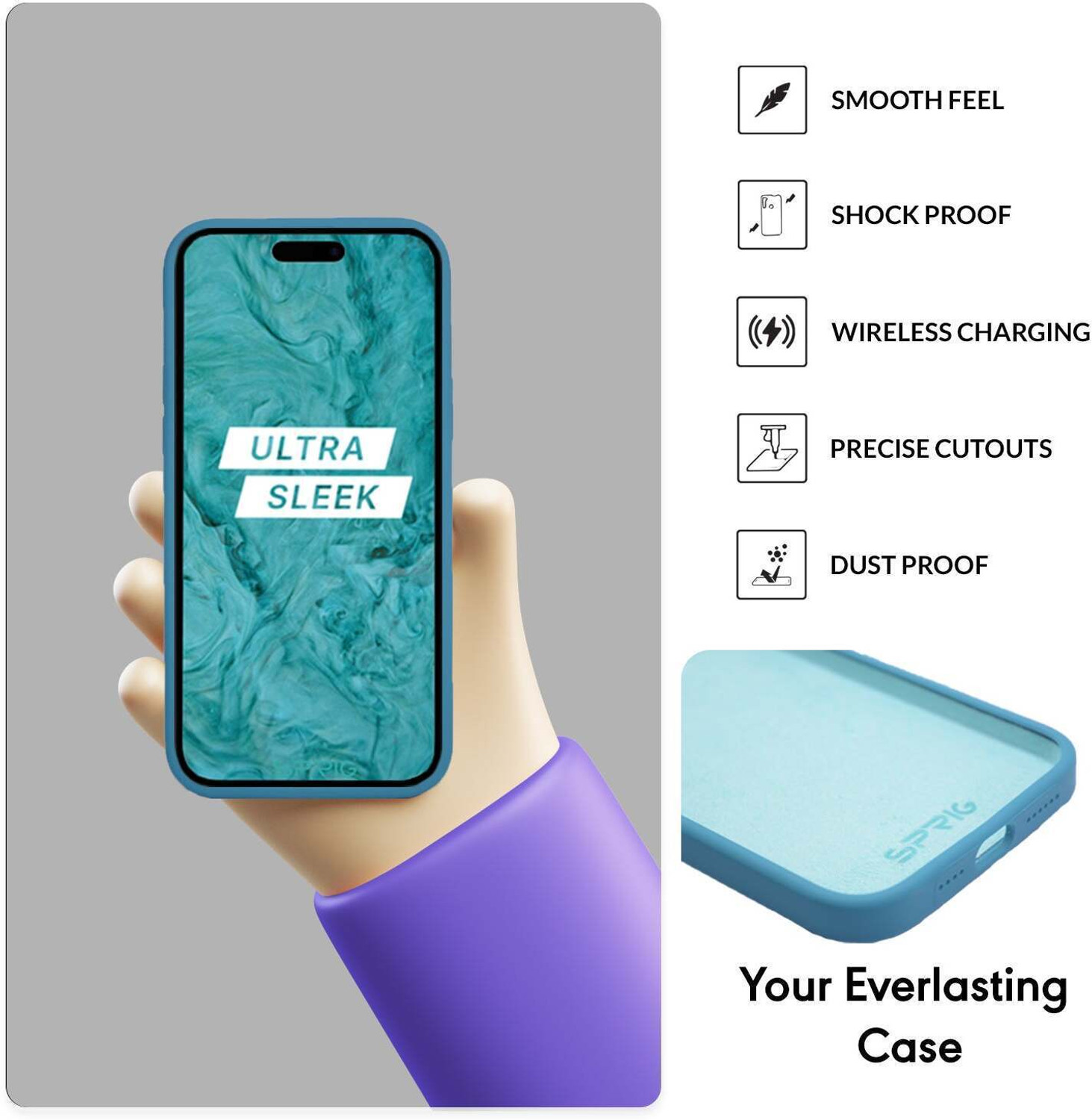 Image of Sprig Back Cover for Apple iPhone 13, Apple iPhone 13, Apple iPhone 13