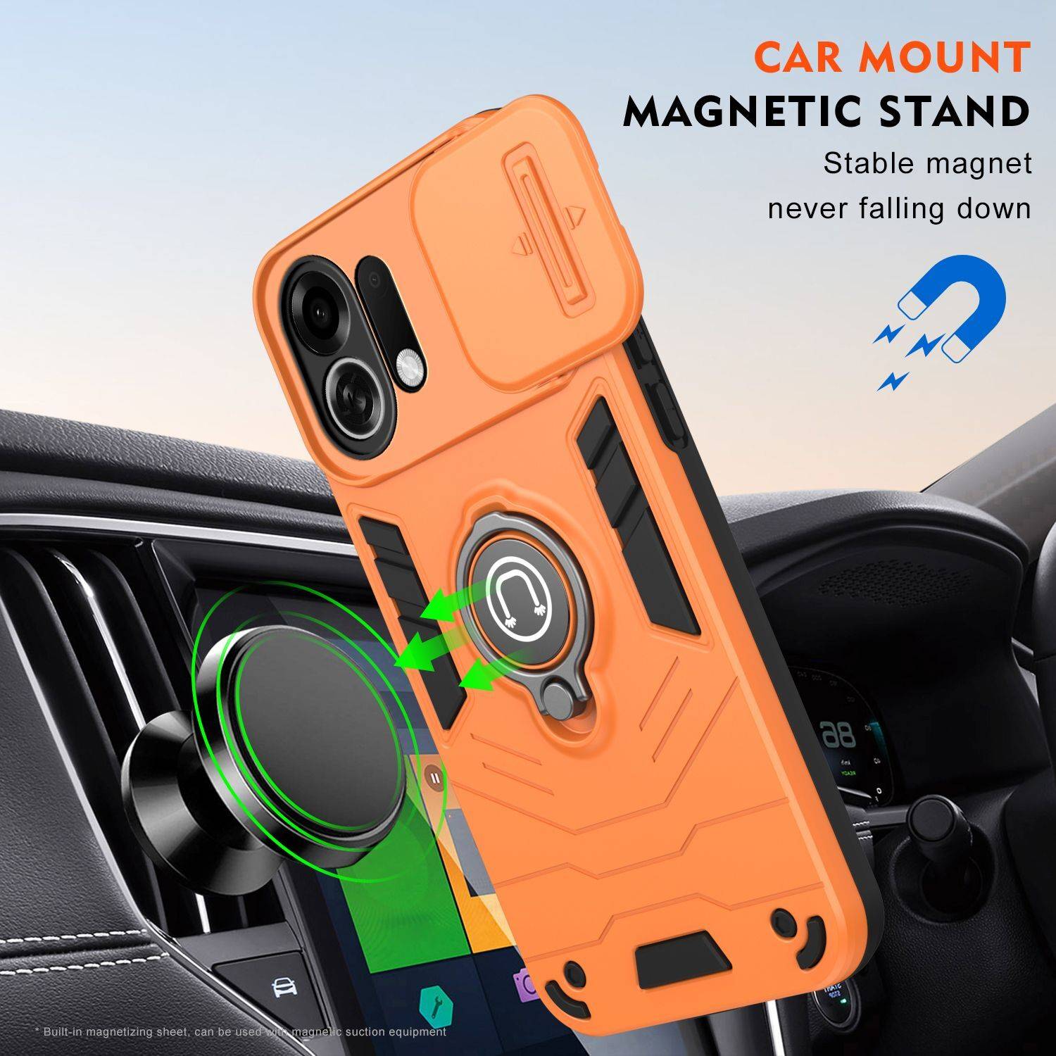 Vikeko Back Cover for Oppo K13 Turbo Pro 5G Orange - Image 2