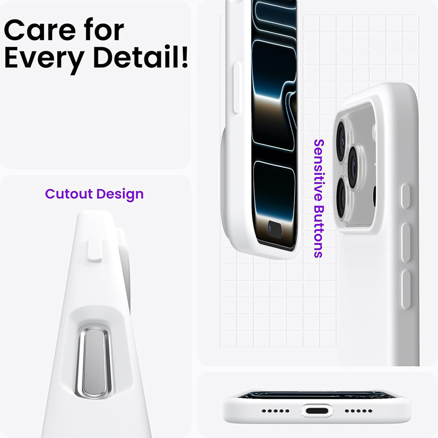 Image of Imperium Back Cover for Apple iPhone 17 Pro (Premium Liquid Silicone Protective Cover)