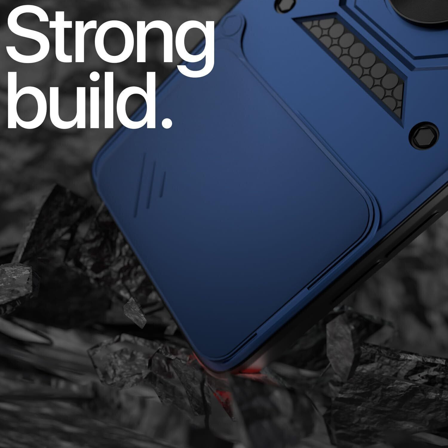 Image of AIBEX Back Cover for Motorola Edge 60 Pro 5G|D10 Tough Armor|Sliding Camera Shield|Ring Holder|Kickstand