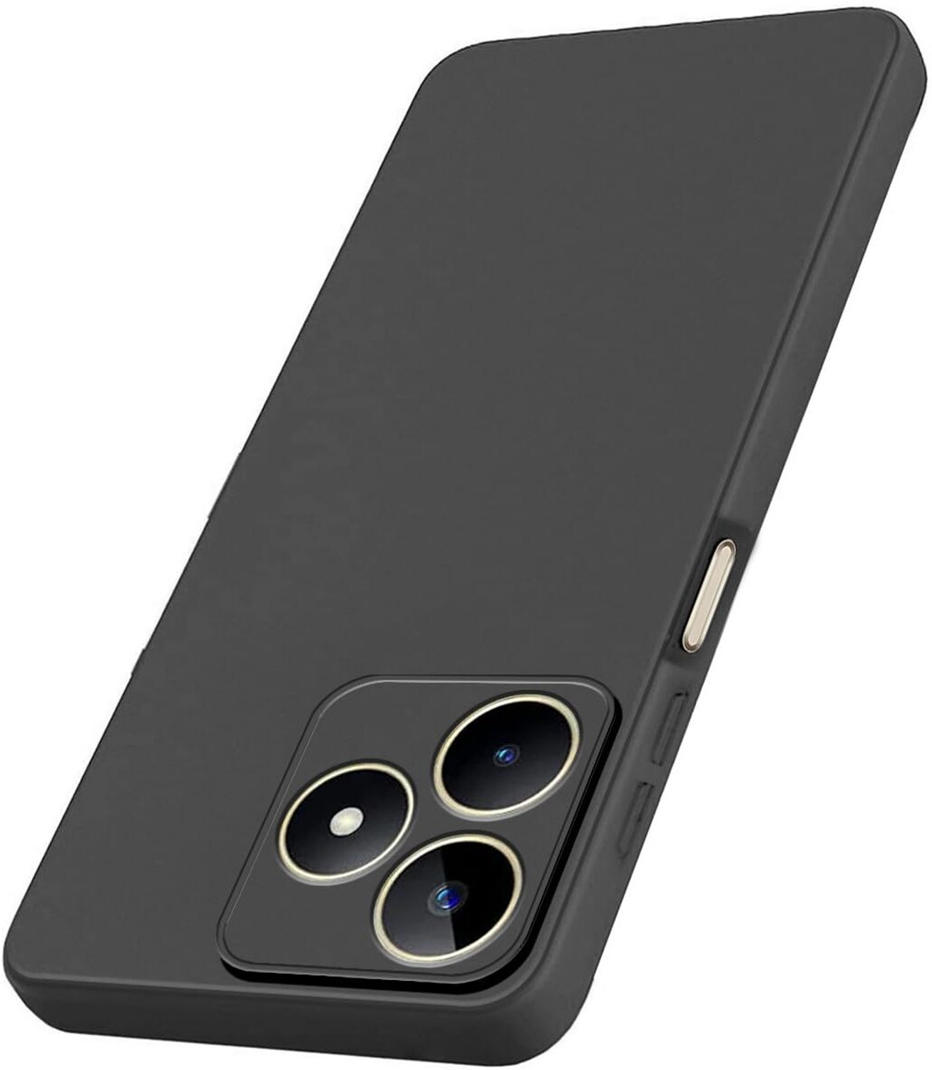 Image of O2MG Back Cover for realme C51 (Black, Shock Proof, Pack of: 1)
