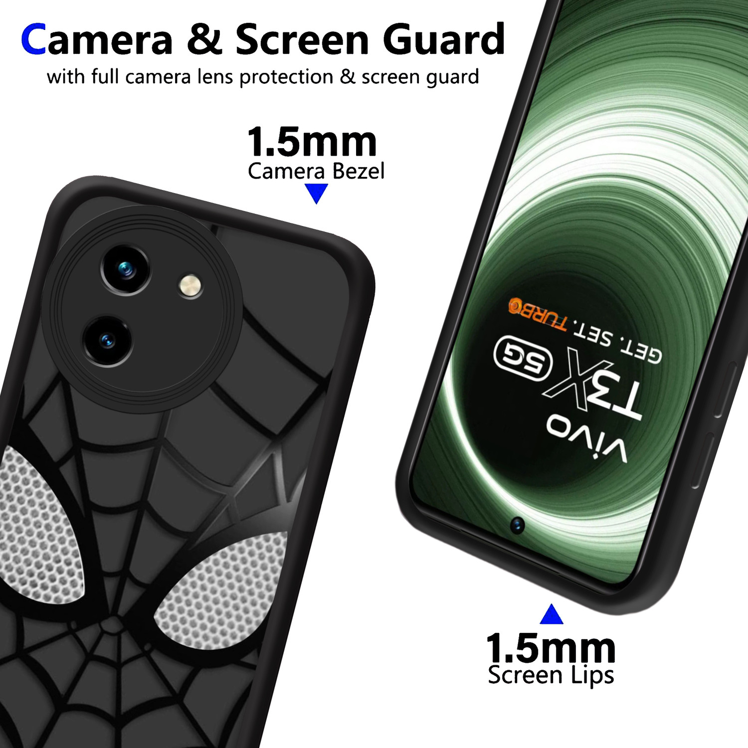 Image of SMARTPOCKET Back Cover for Vivo T3X