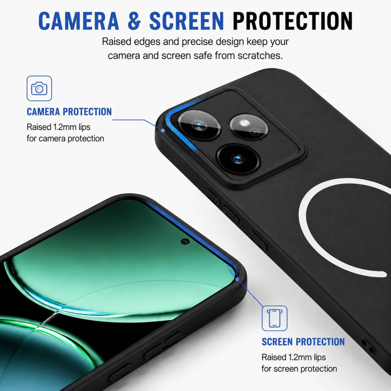 SBMS Back Cover for Realme GT 7/7T Black - Image 2