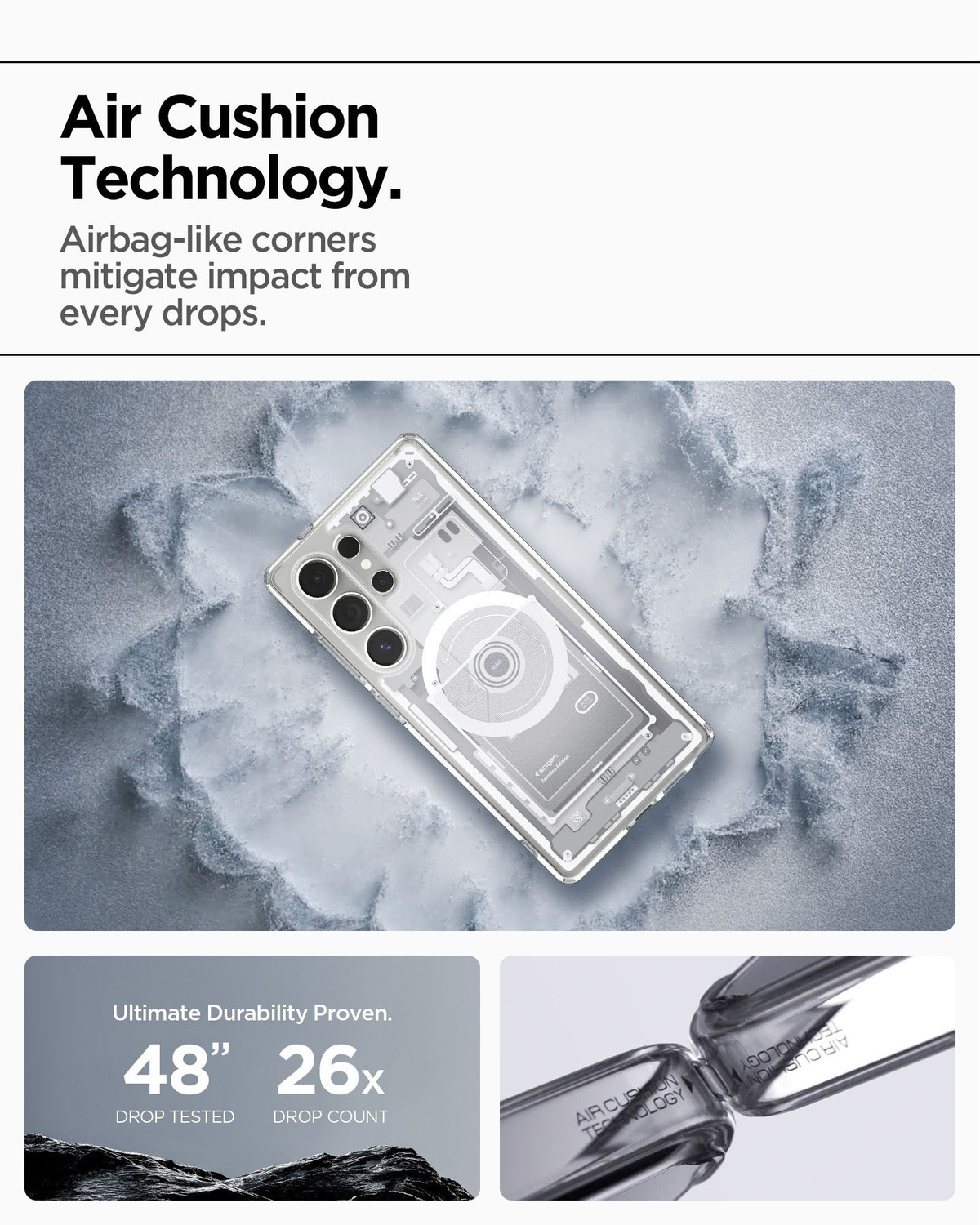 Image of Spigen Ultra Hybrid MagFit Back Cover for Samsung Galaxy S25 Ultra