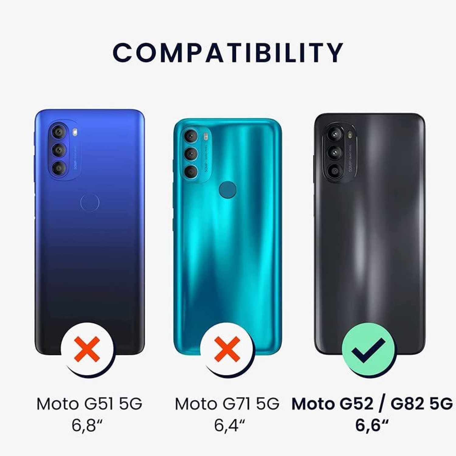 Image of KrKis Back Cover for Motorola G82, Motorola Moto G82