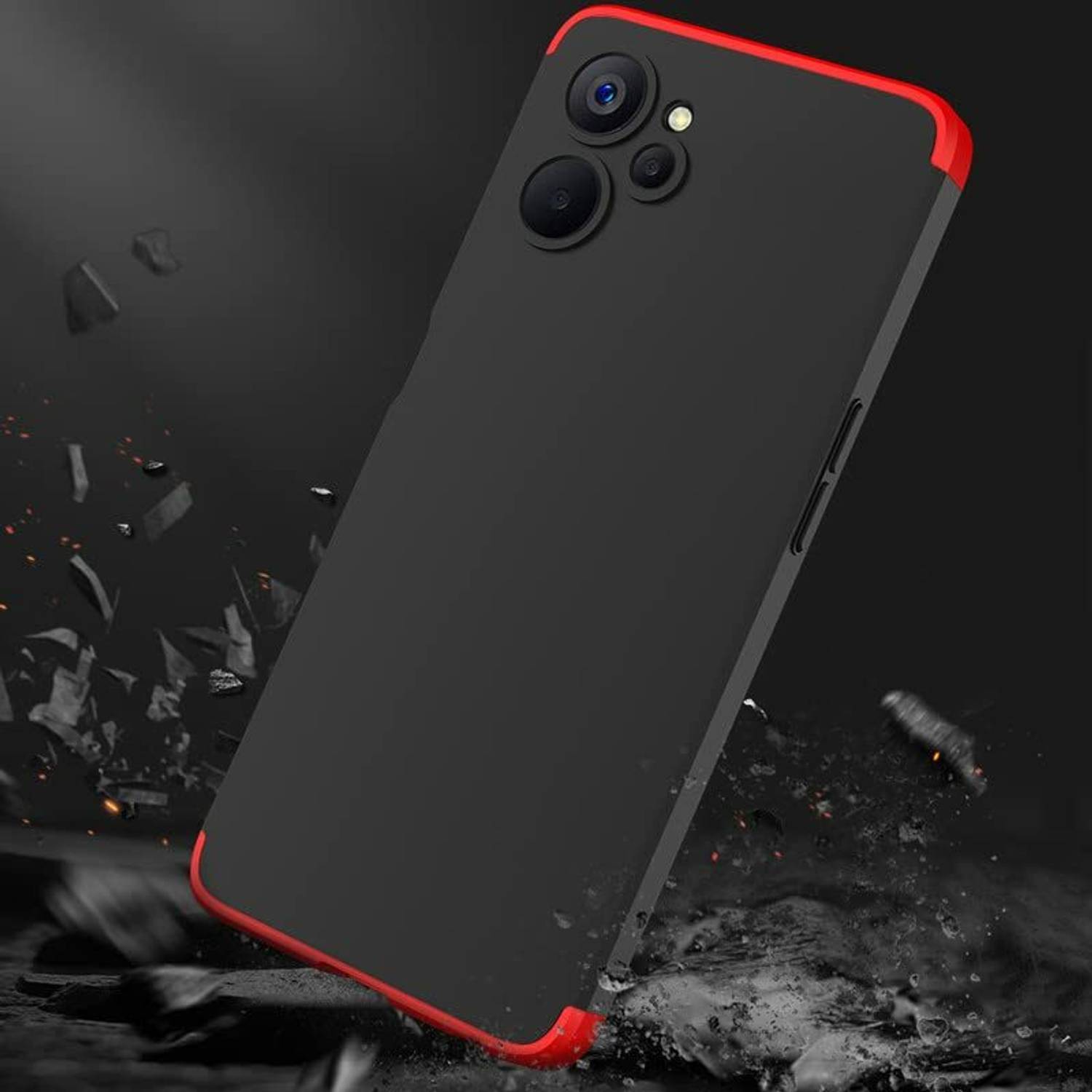 zaperhub Back Cover for Realme 9i 5G Red - Image 4