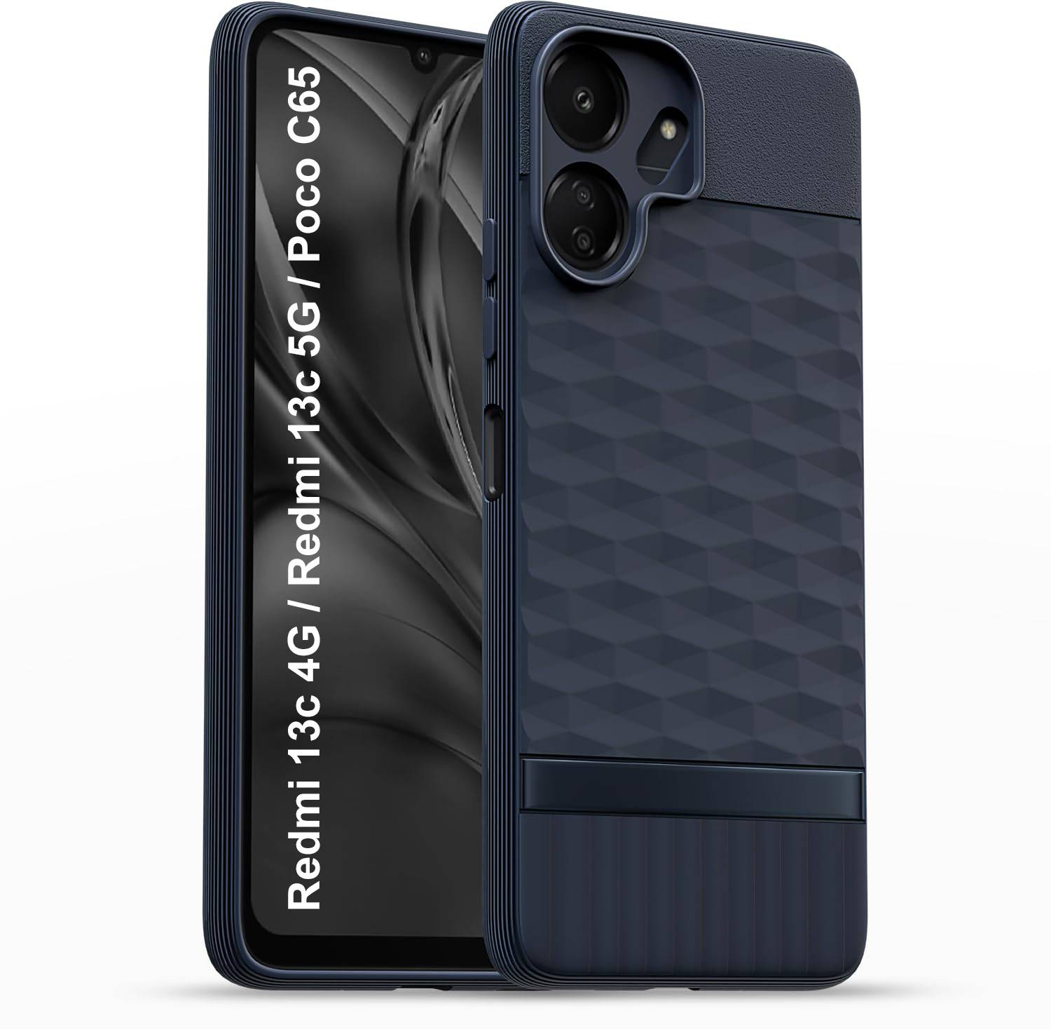 ADITI Designs Back Cover for REDMI 13c 5G Blue - Image 1