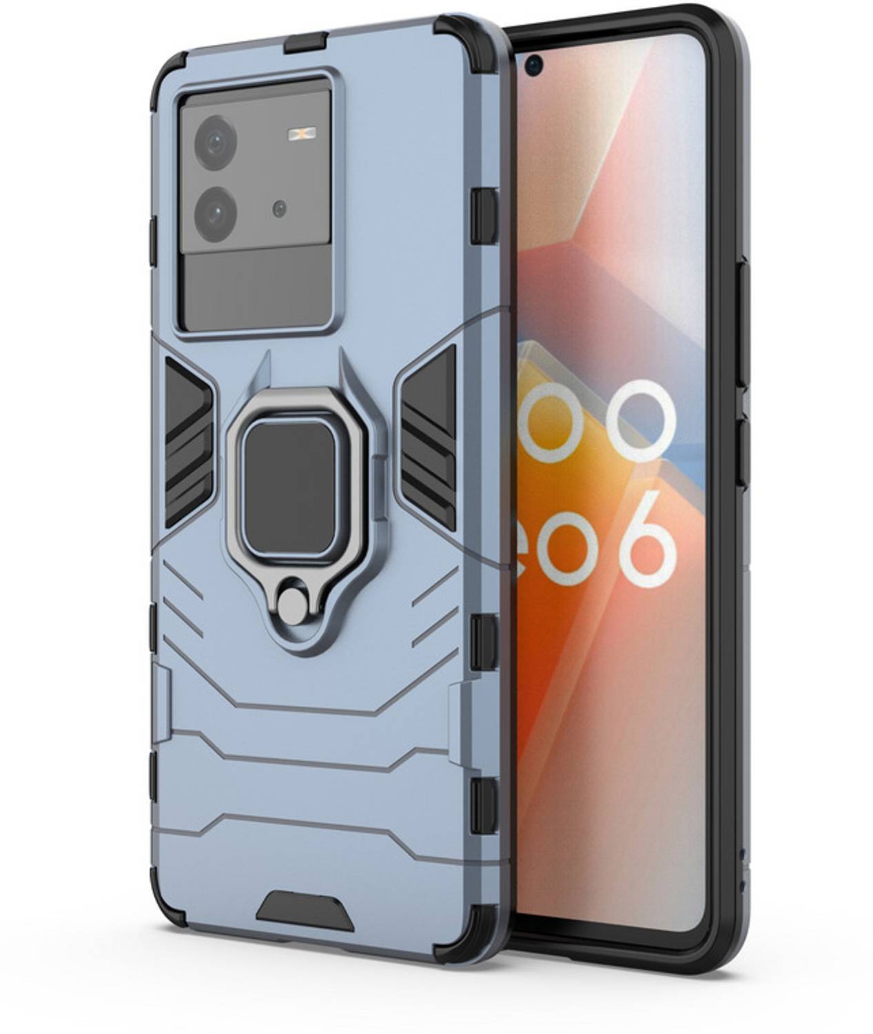 MOBIRUSH Bumper Case for IQOO Neo 6 5G Blue
