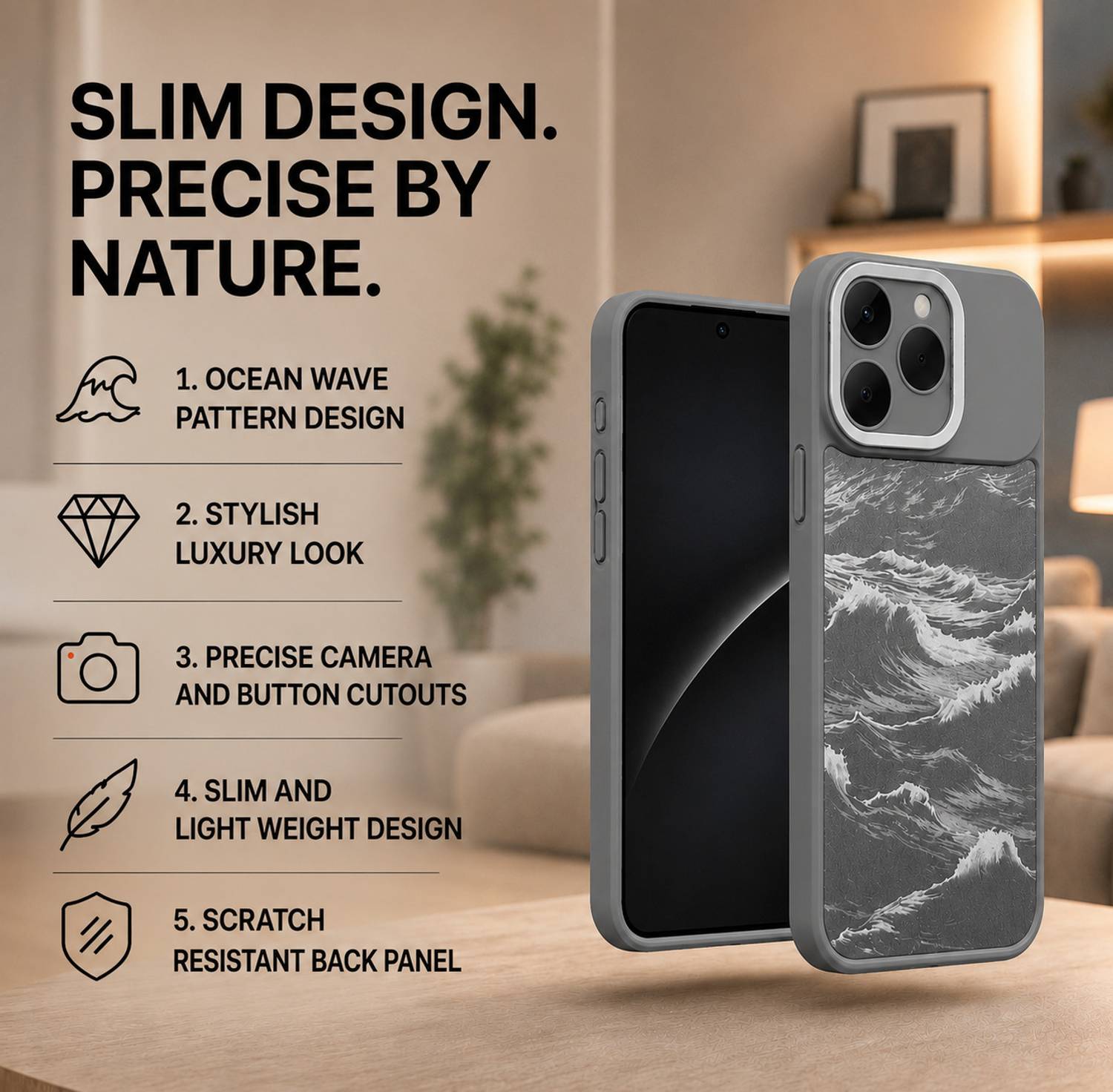 Flipkart SmartBuy Back Cover for vivo V60 5G Gray - Image 3