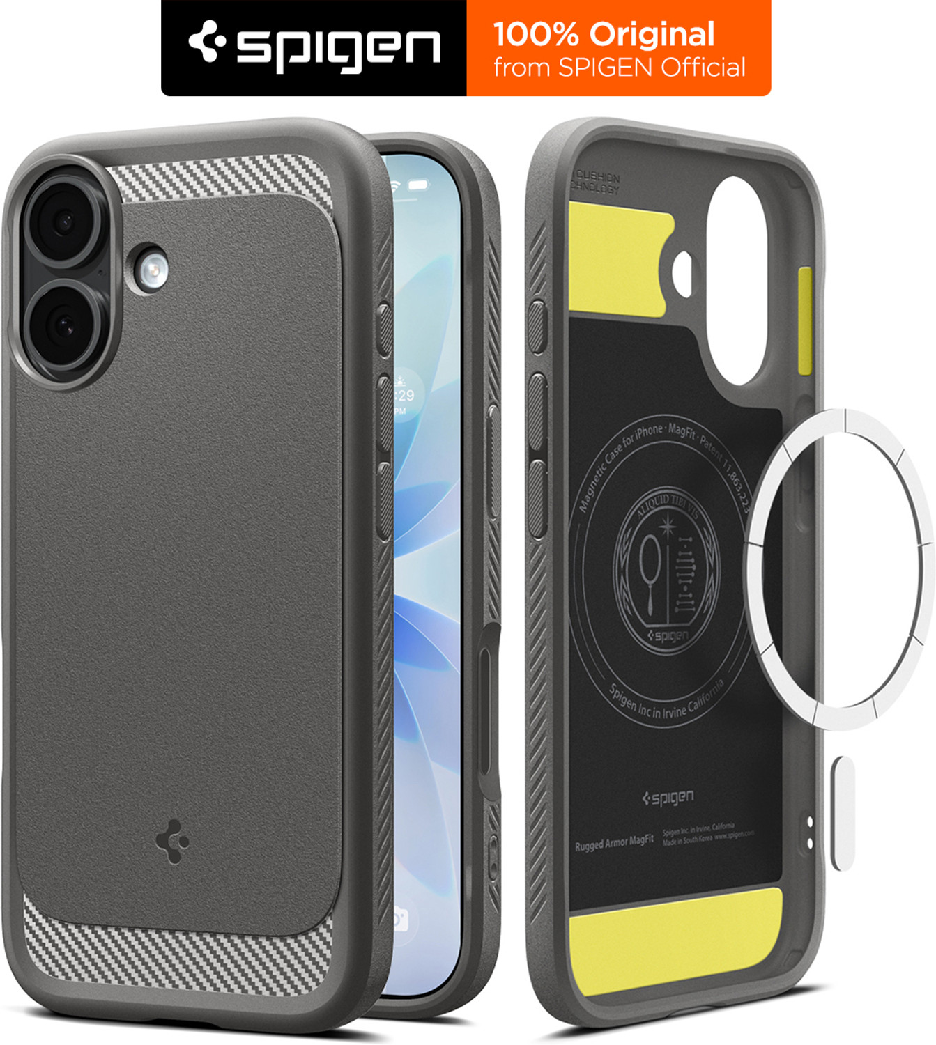 Image of Spigen Rugged Armor MagFit Back Cover for iPhone 17