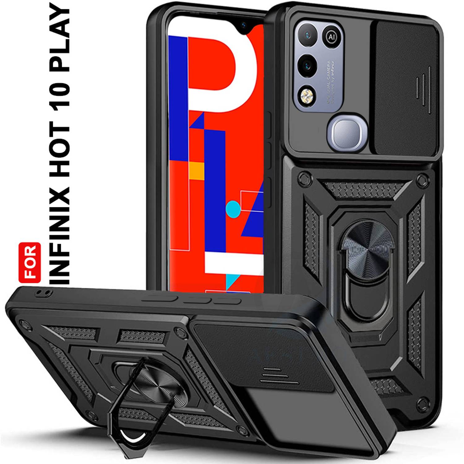 AESTMO Back Cover for Infinix Hot 10 Play