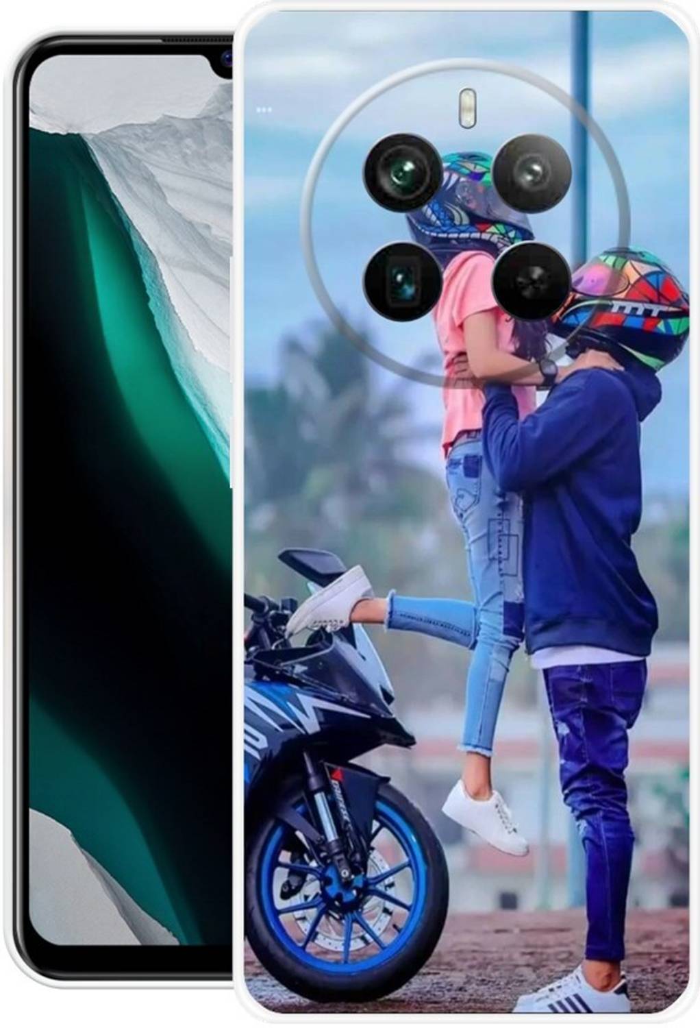 3D U PRINT Back Cover for Realme P1 5G,RMX3870, LOVE, CUTE COUPLE, KTM BIKE, GIRL