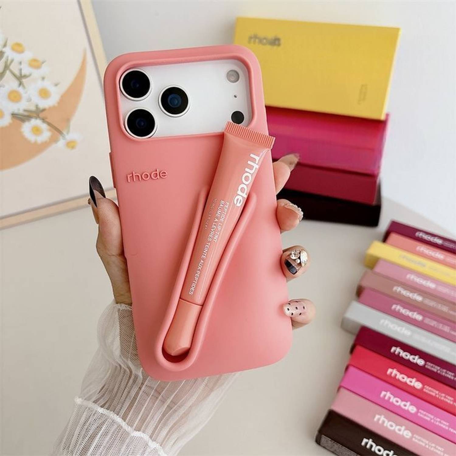 clothemyphone Back Cover for Rhode Lip Case for iPhone 17 PRO MAX