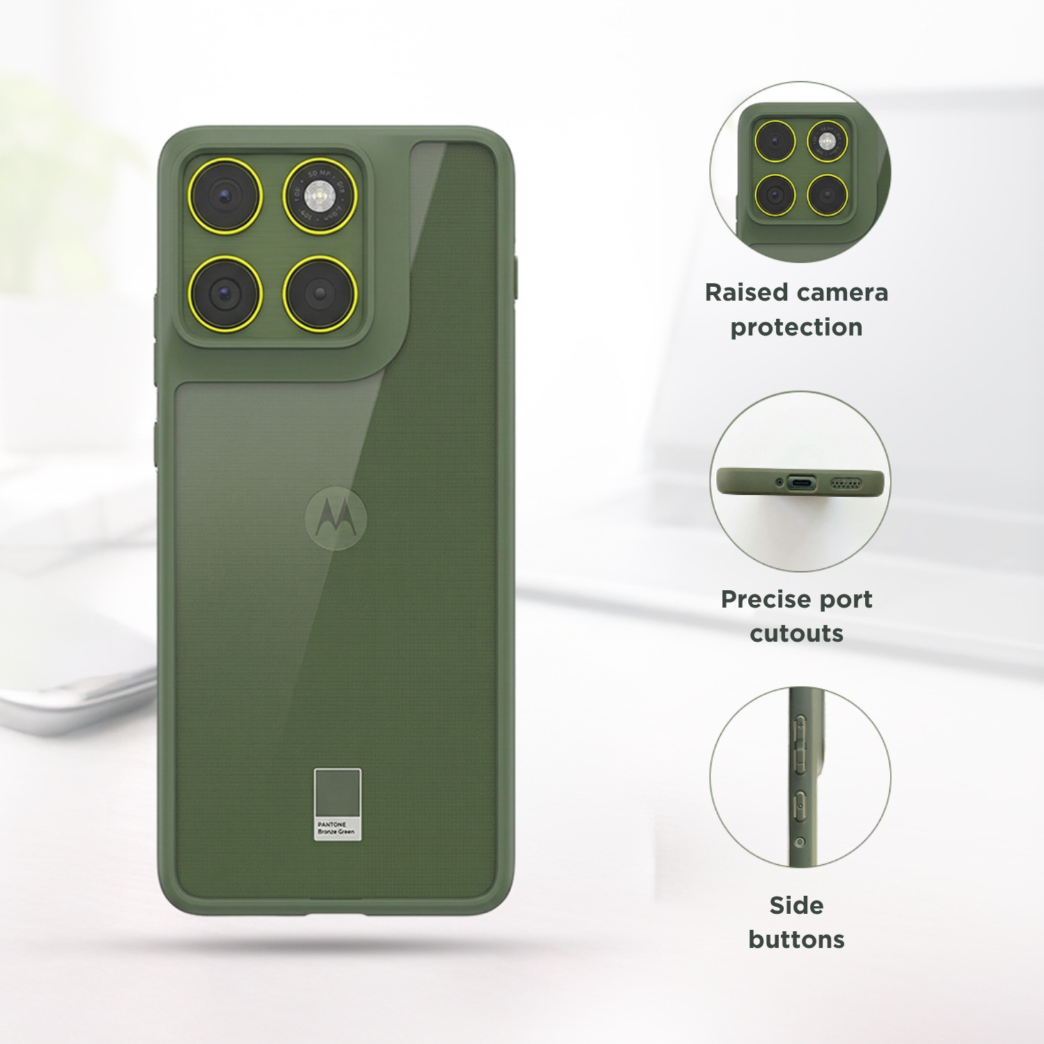 Image of MOTOROLA Back Cover for Moto Edge 70, Motorola Edge 70, MOTOROLA Edge 70 (Aurashine), (Original Motorola Product)
