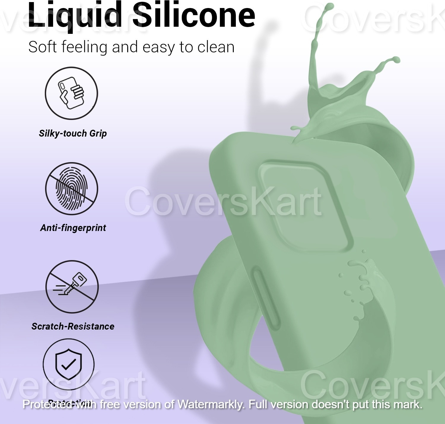 Image of Coverskart Liquid Silicone Back Cover for Infinix HOT 11S, Silky-Soft Touch Full Body Protection Shockproof Case