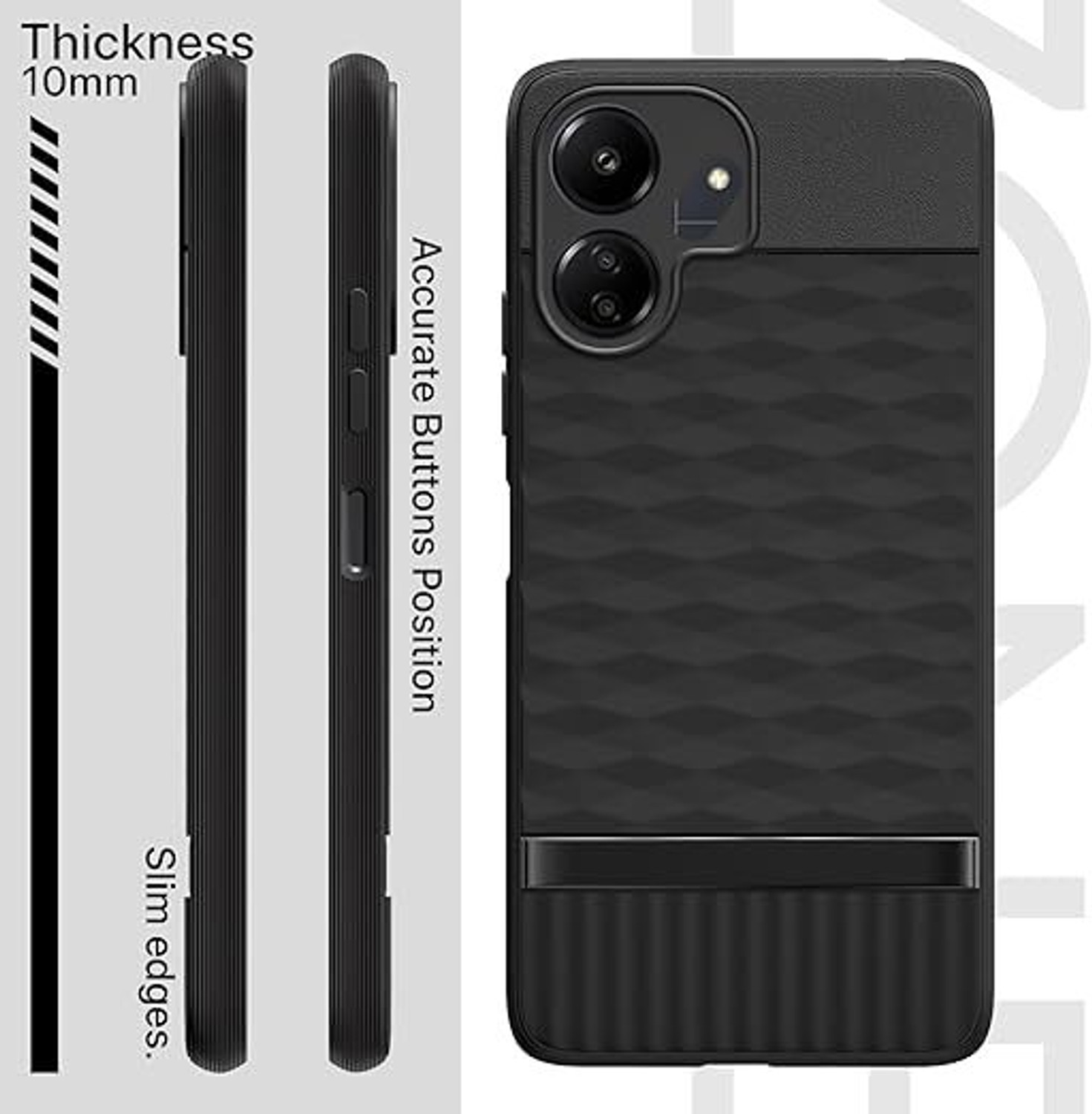 Image of Pikkme Back Cover for Redmi 13c 4G / Redmi 13c 5G / Poco C65