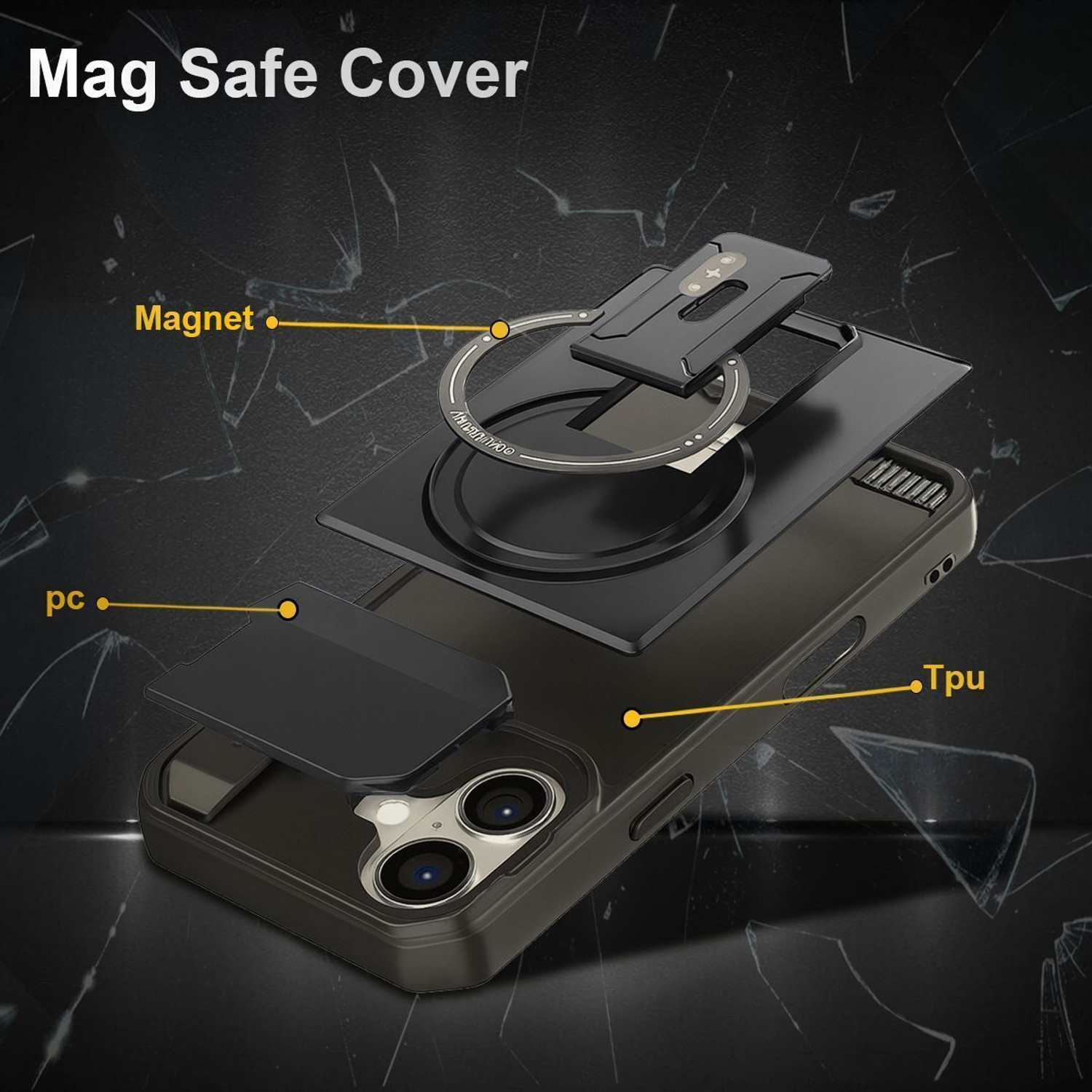 Image of AuraX Back Cover for Apple iPhone 15