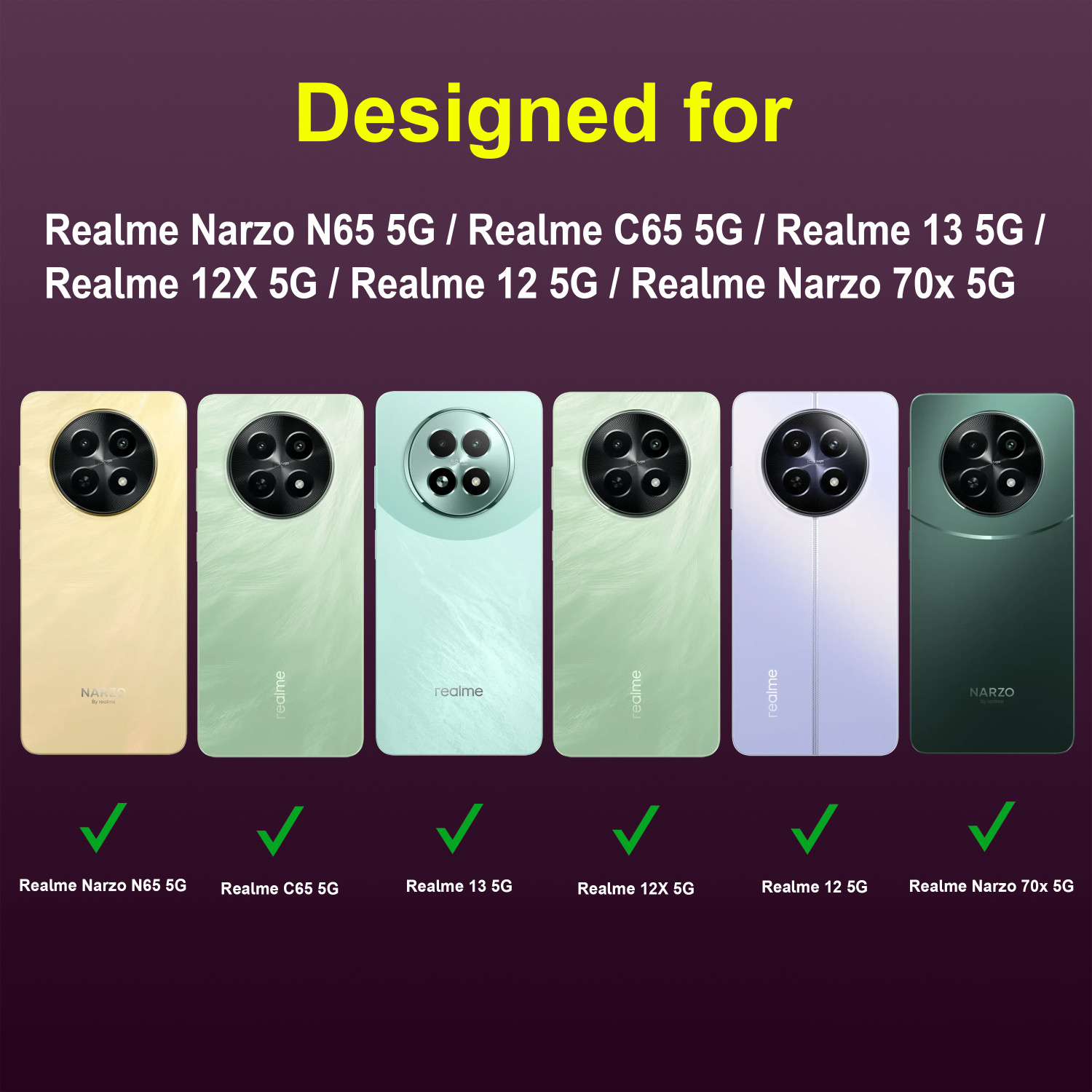 Image of GLOBAL NOMAD Back Cover for Realme Narzo N65 5G