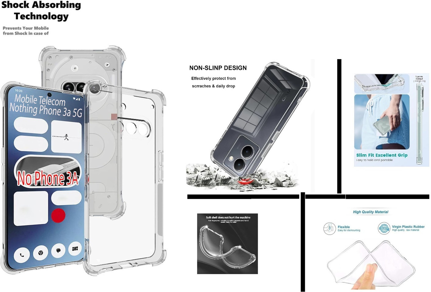 Image of S-Softline Back Cover for Nothing Phone (3a)