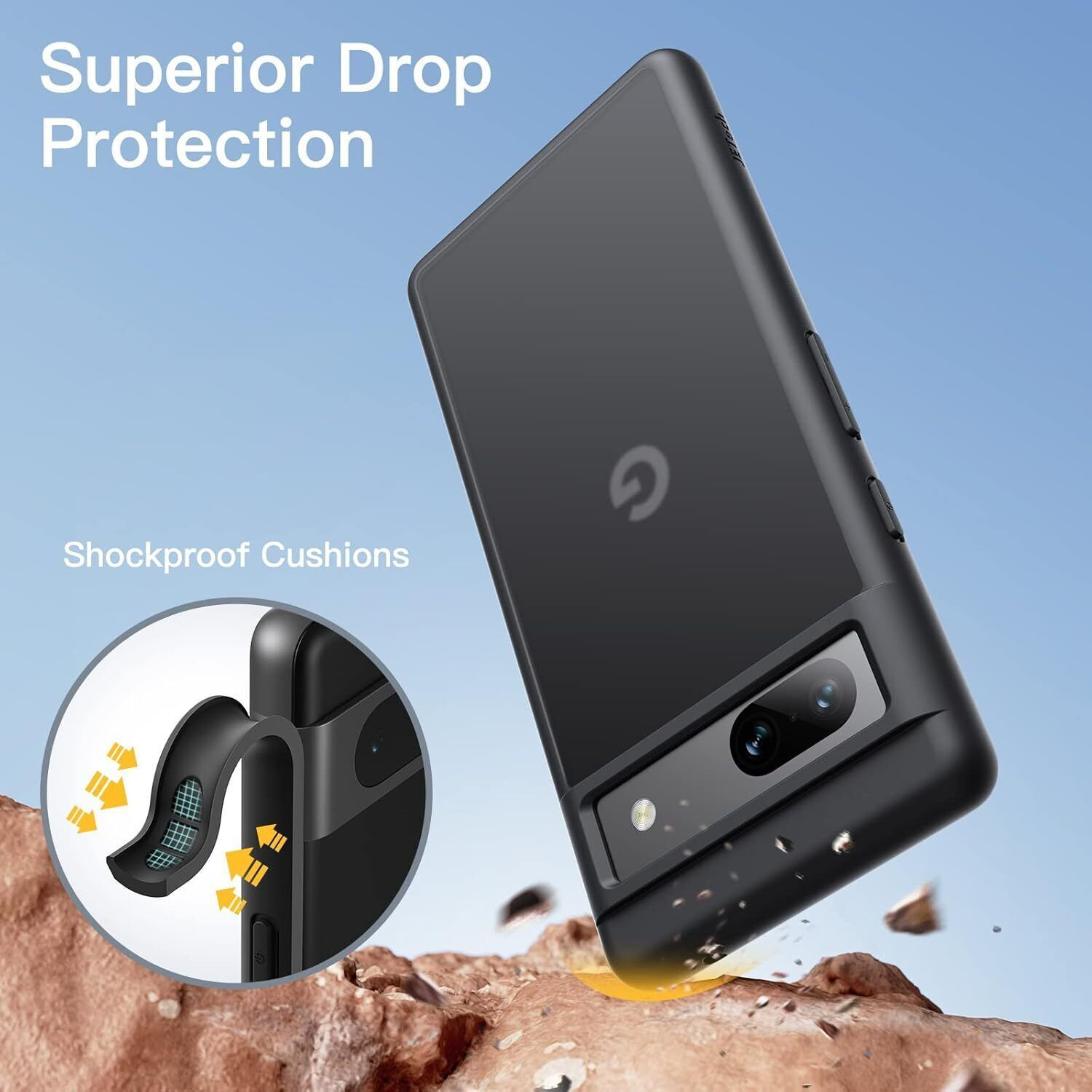Image of SNAPCOVR Back Cover for Google Pixel 7A
