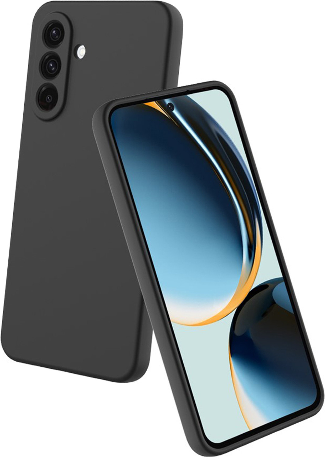 Image of Casotec Back Cover for Samsung Galaxy A36 5G (Black, Silicon, Pack of: 1)