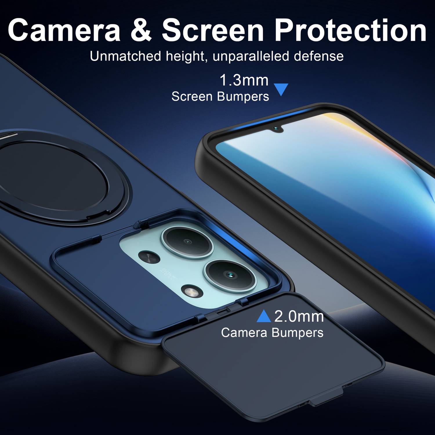 Fablue Back Cover for Redmi 15C 5G Blue - Image 2