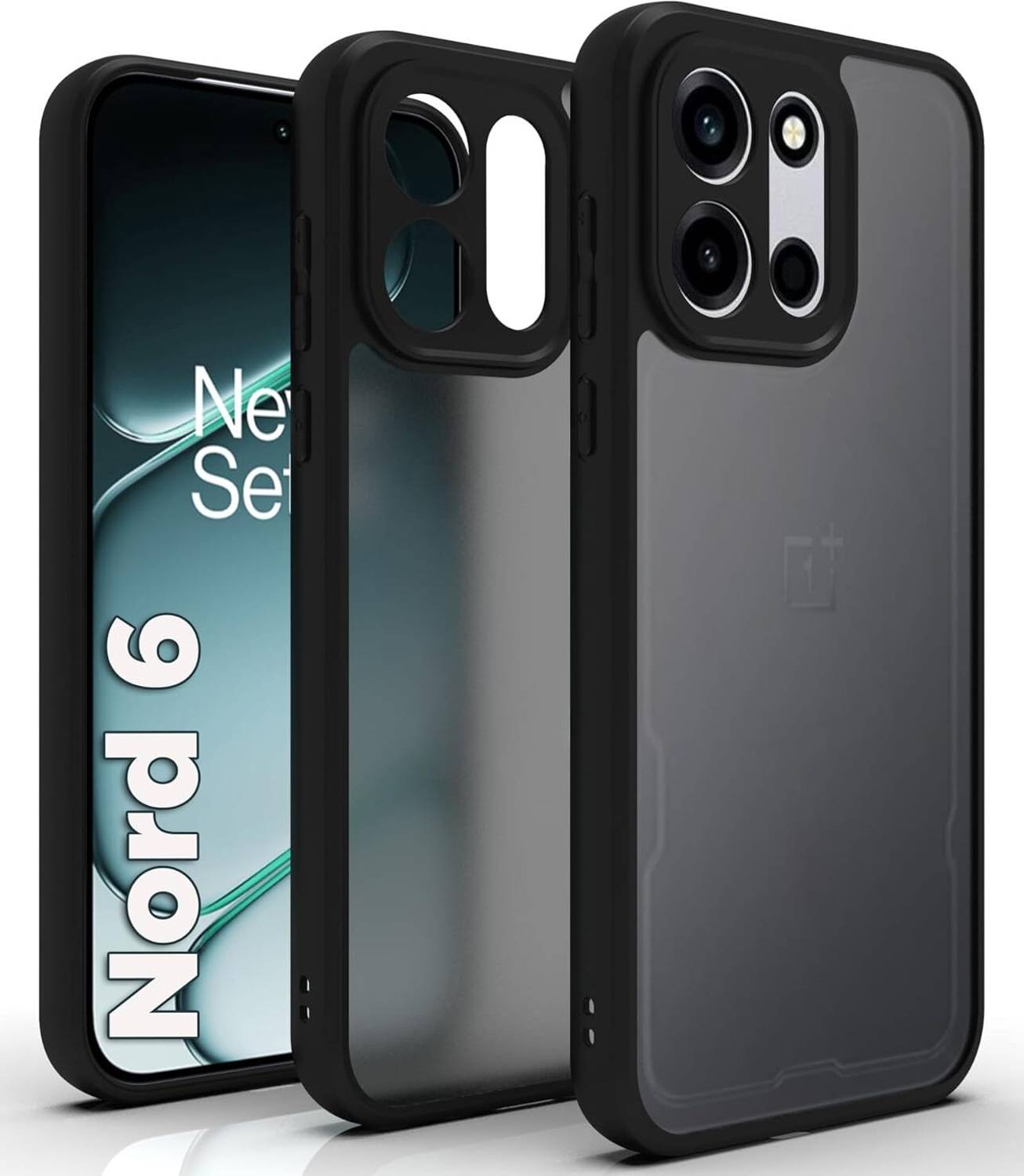 RIGGEAR Back Cover for OnePlus Nord 6 Black