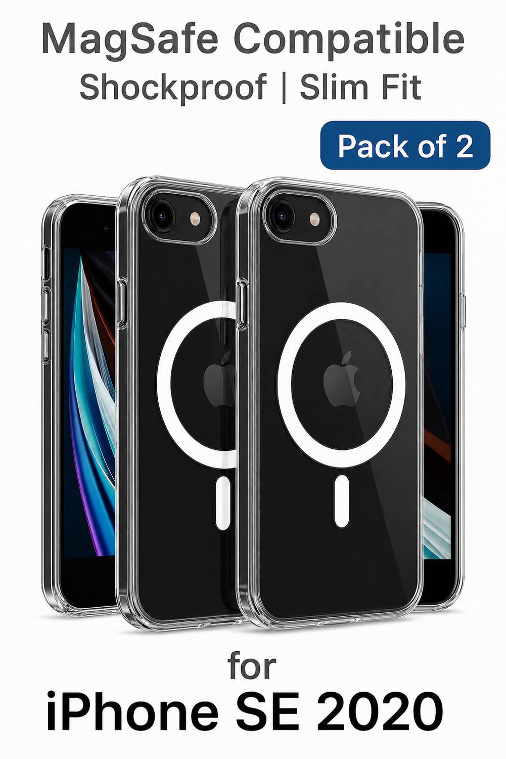 iphone 7g 2 セット Zapzone Back Cover for iPhone 7 , 8 , 7G ,se 2020, Shockproof with