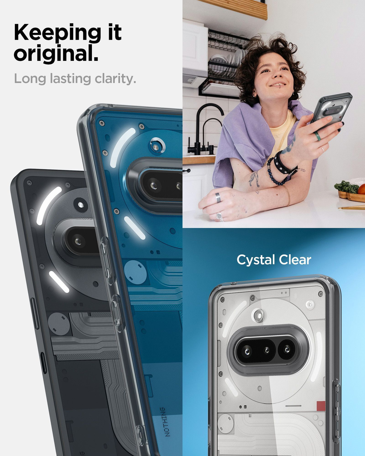 Image of Spigen Ultra Hybrid Back Cover for Nothing Phone (3a)