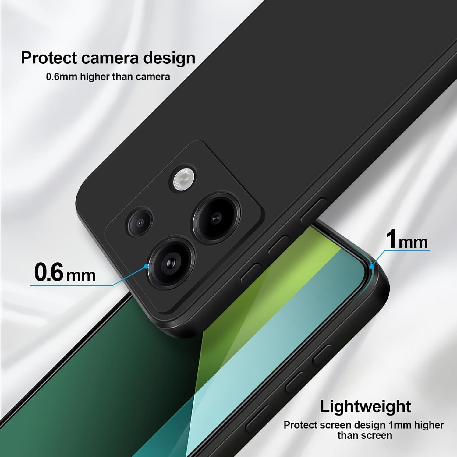 Image of TheApallio Back Cover for Redmi Note 13 Pro 5G, Poco X6 5G