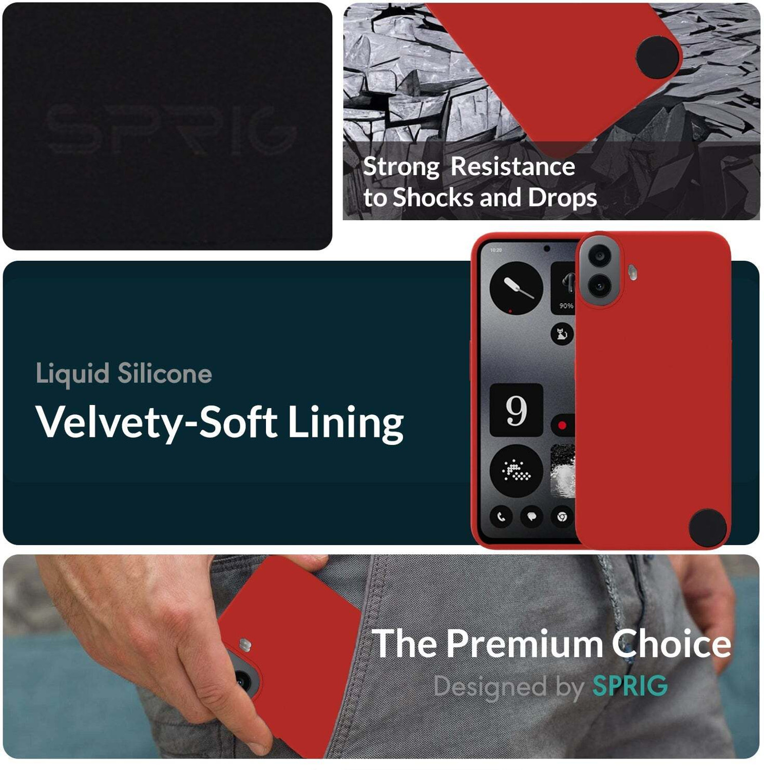 Image of Sprig Back Cover for CMF PHONE 1, CMF by Nothing Phone 1, Nothing Phone 1