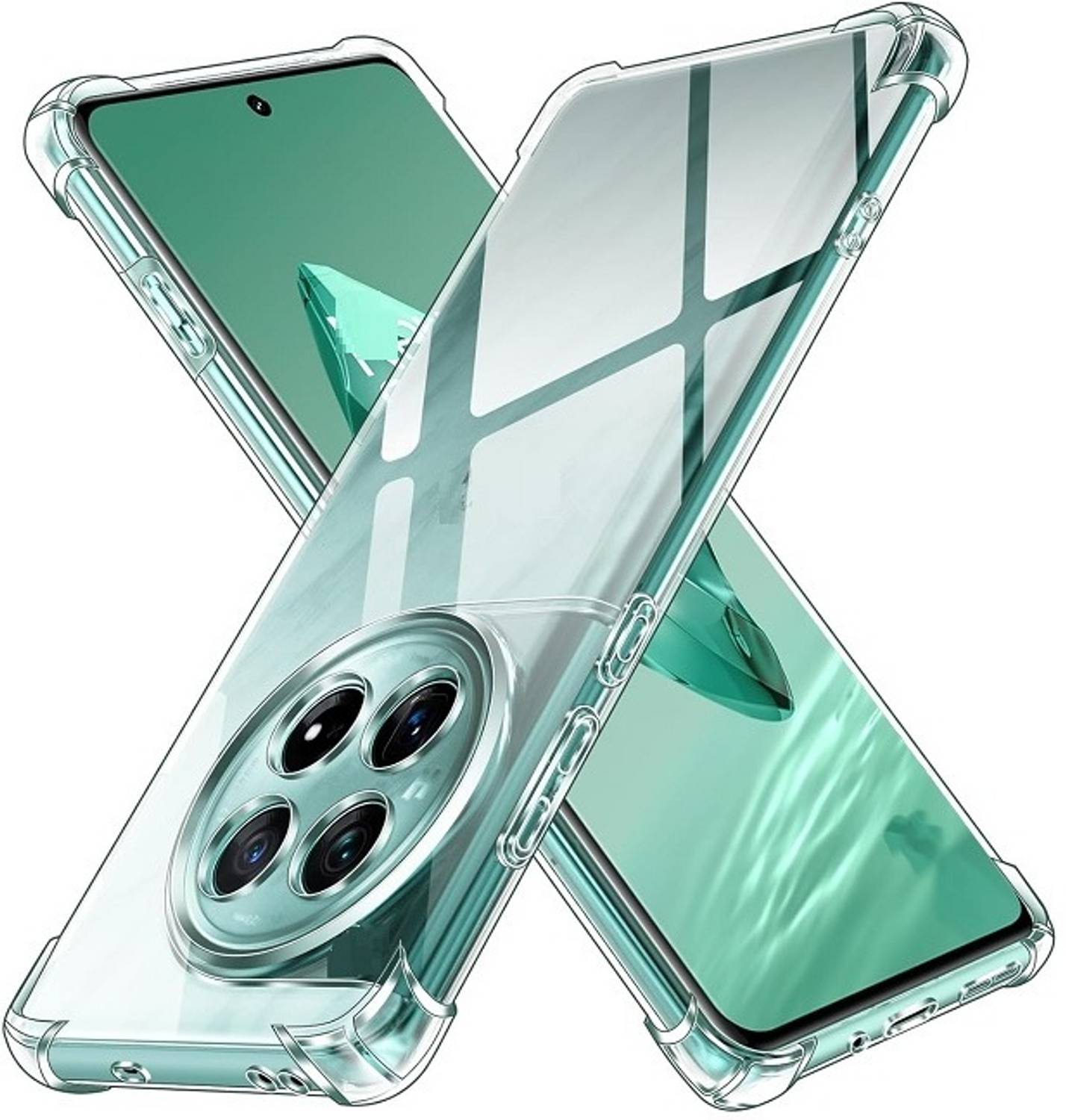 RUNICHA Back Cover for OPPO F27 Pro+ 5G