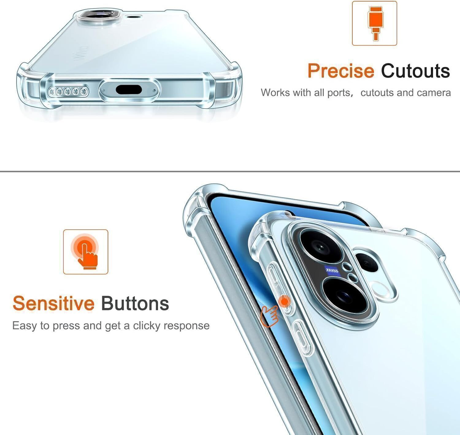 Image of CLOYAAR Back Cover for VIVO V60