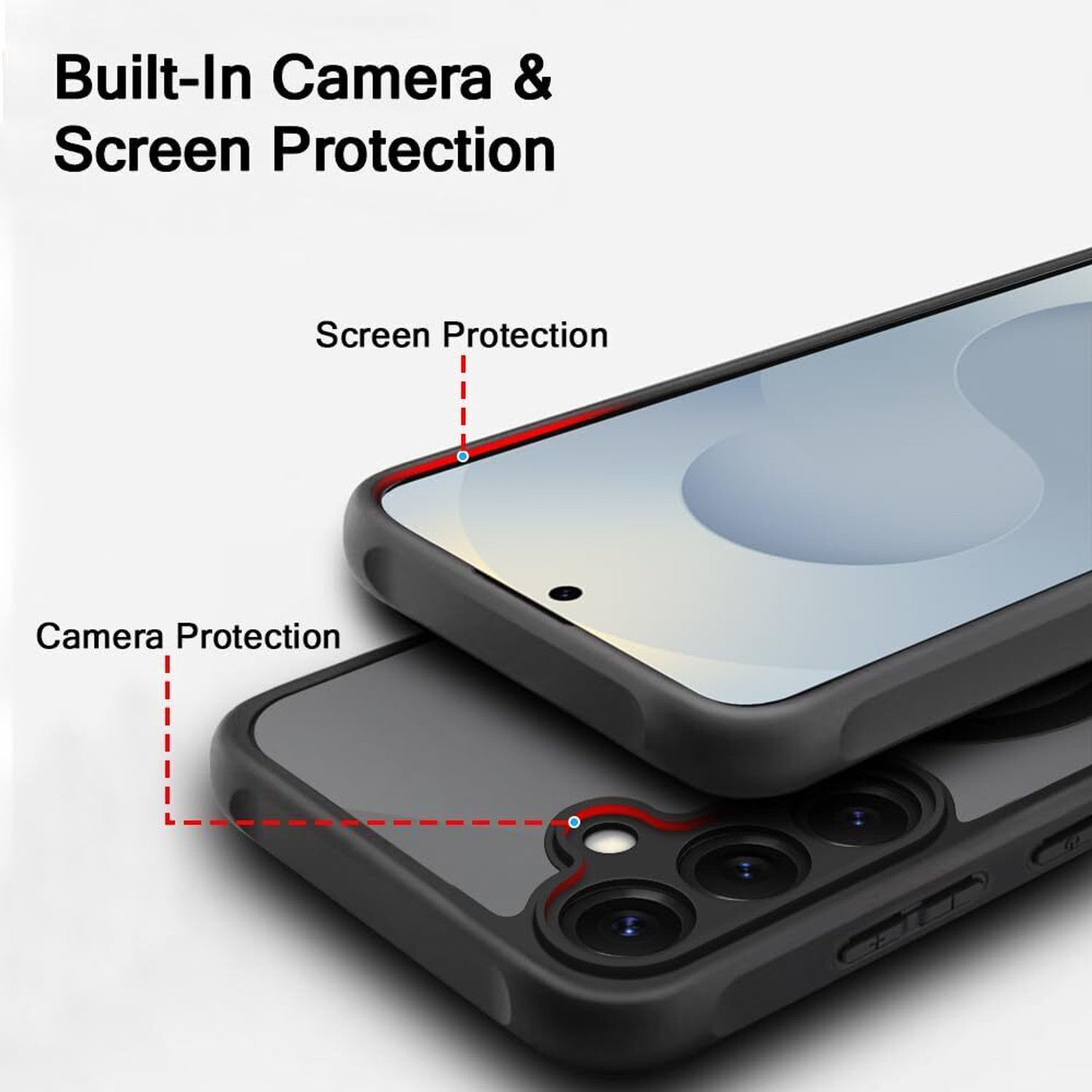 Image of VAPRIF Back Cover for SAMSUNG Galaxy S24 FE 5G, MagSafe Matte Case Translucent Smoke | Magnetic Shockproof Hard