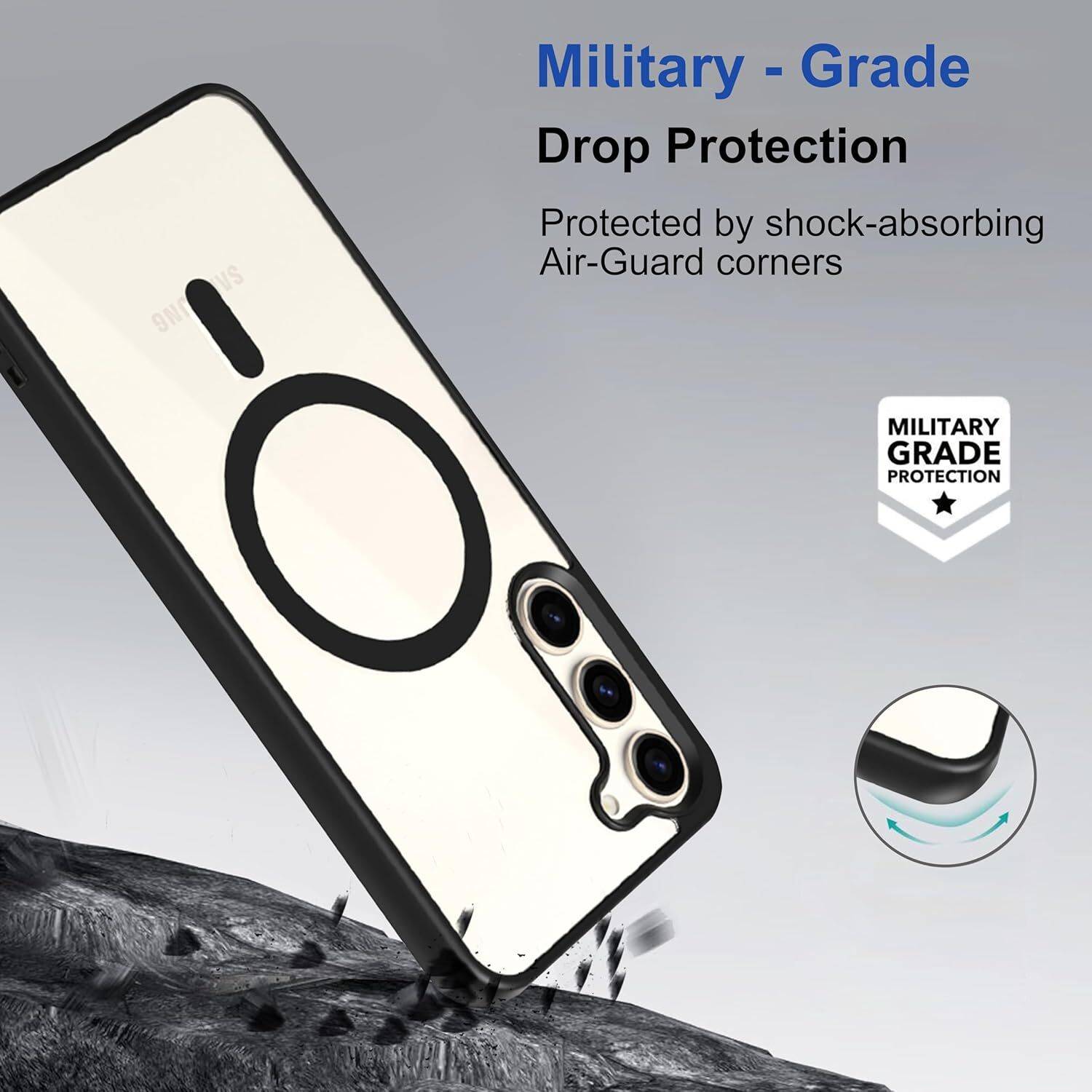 Cermarise Back Cover for Samsung Galaxy F17 5G Black - Image 4
