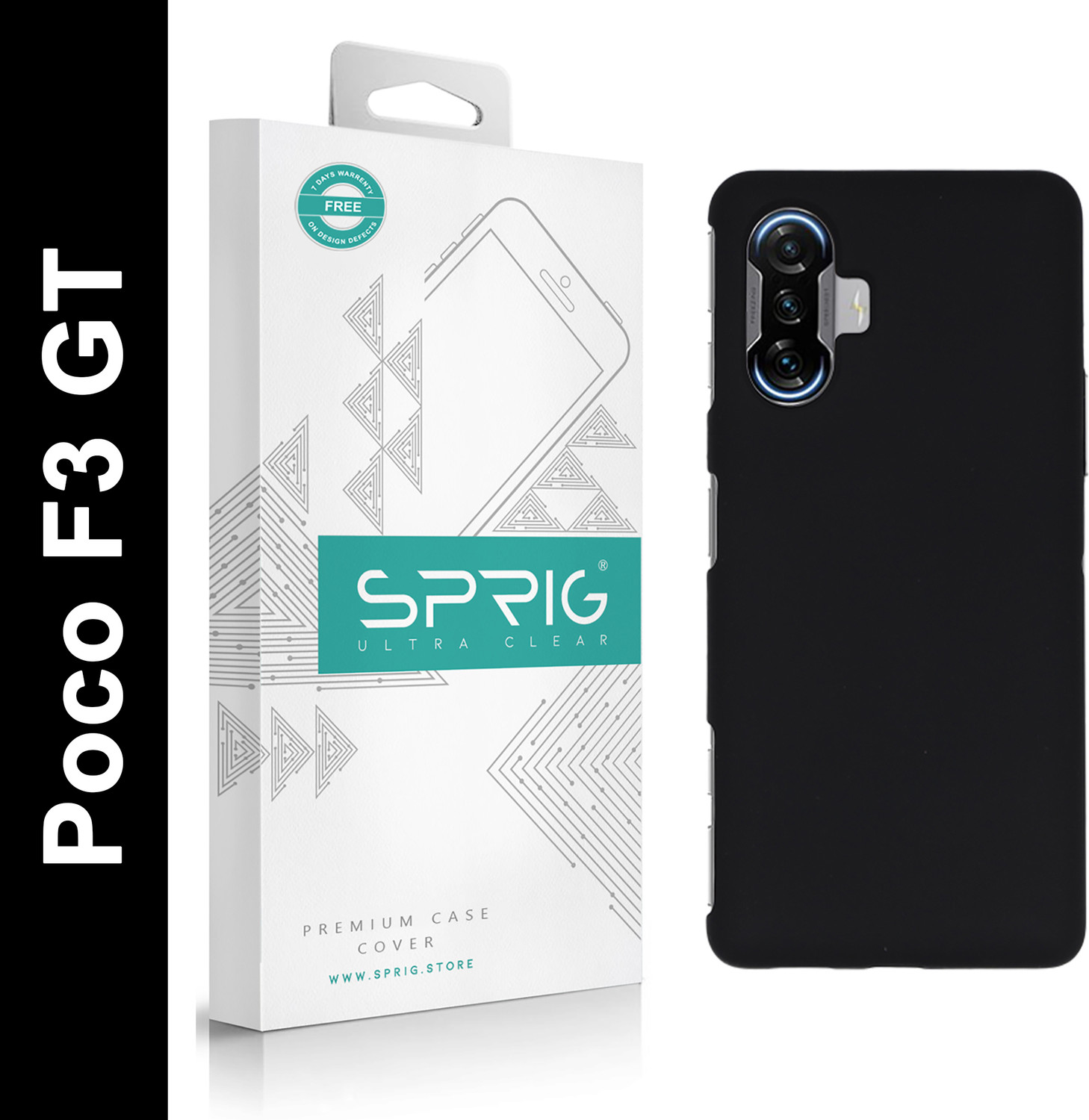 Image of Sprig Liquid Silicone Back Cover for POCO F3 GT, Poco F3 GT