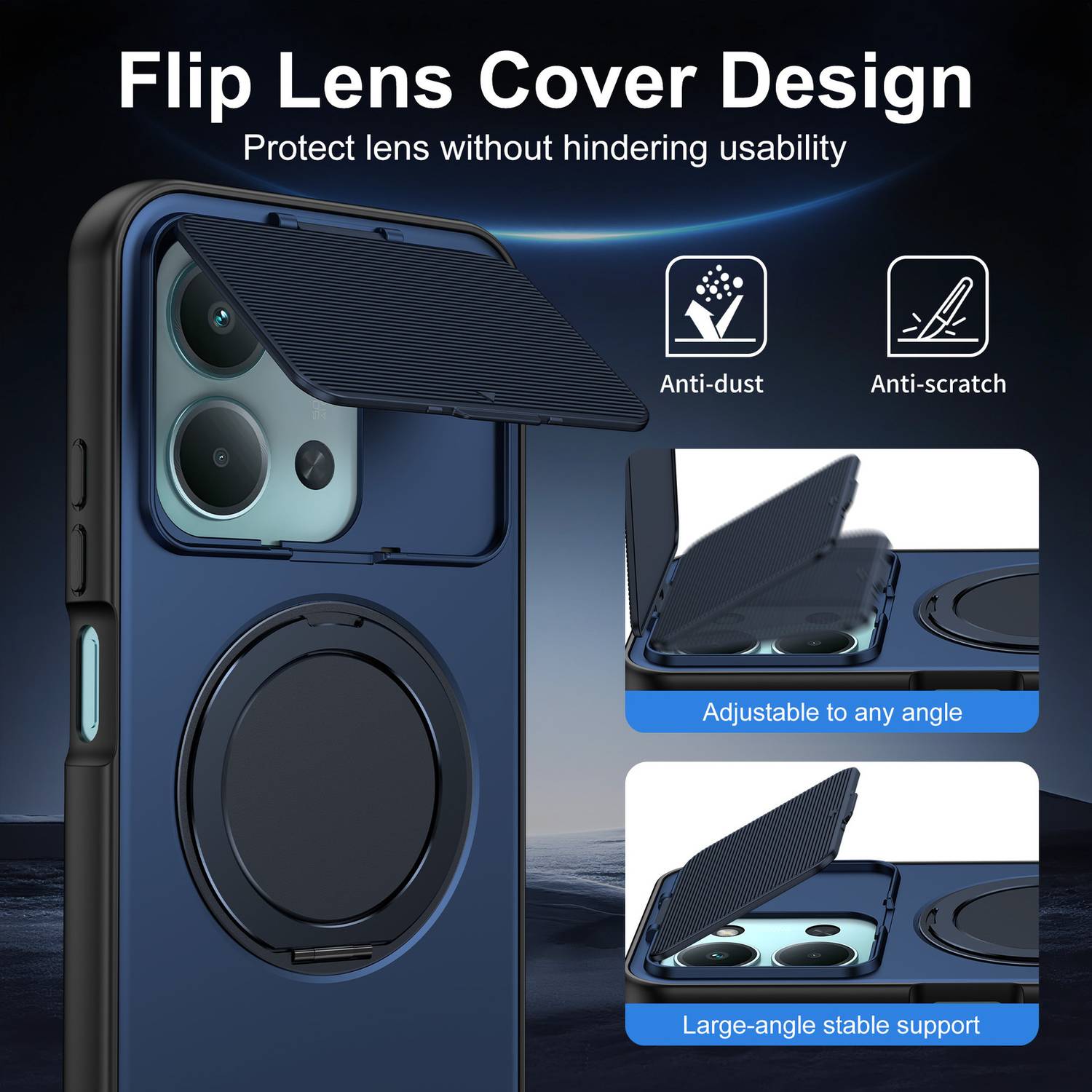 Fablue Back Cover for Redmi 15C 5G Blue - Image 5