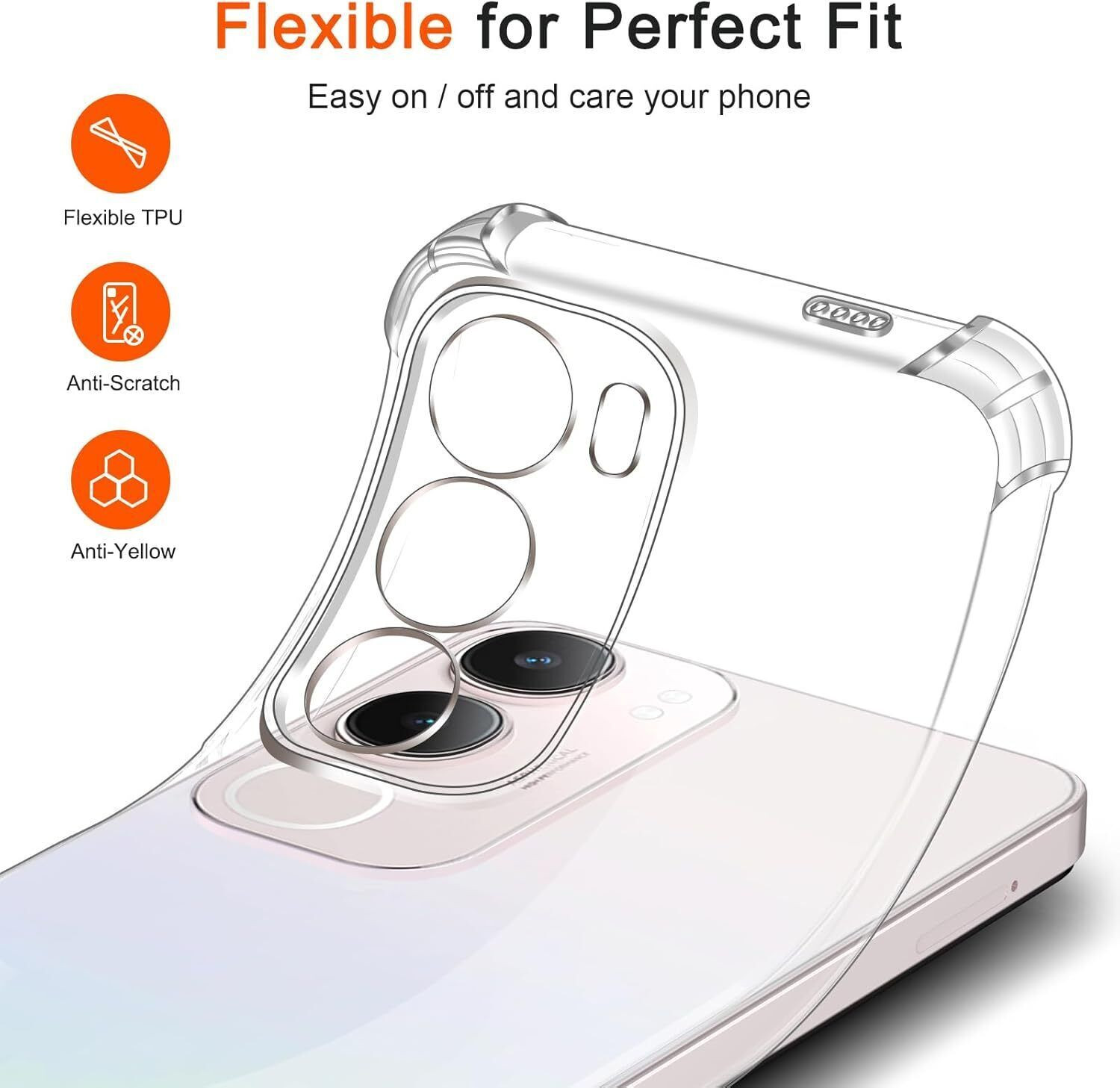 Image of Lustree Back Cover for vivo Y29 Silicon Transparent Case