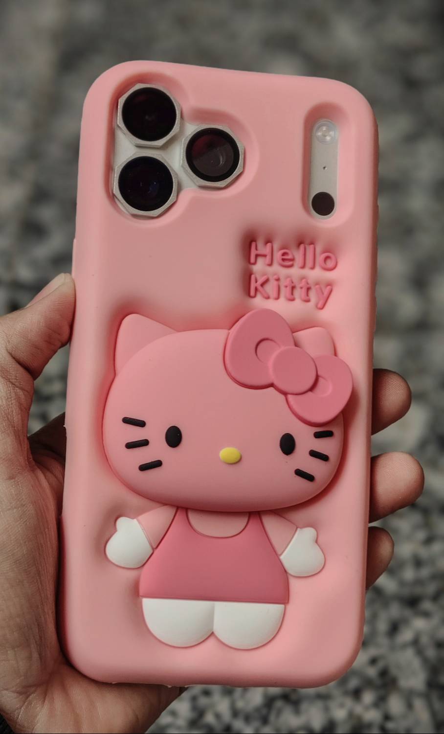 i S Back Cover for iPhone 17 Pro Max 3D Cartoon Hello Kitty With