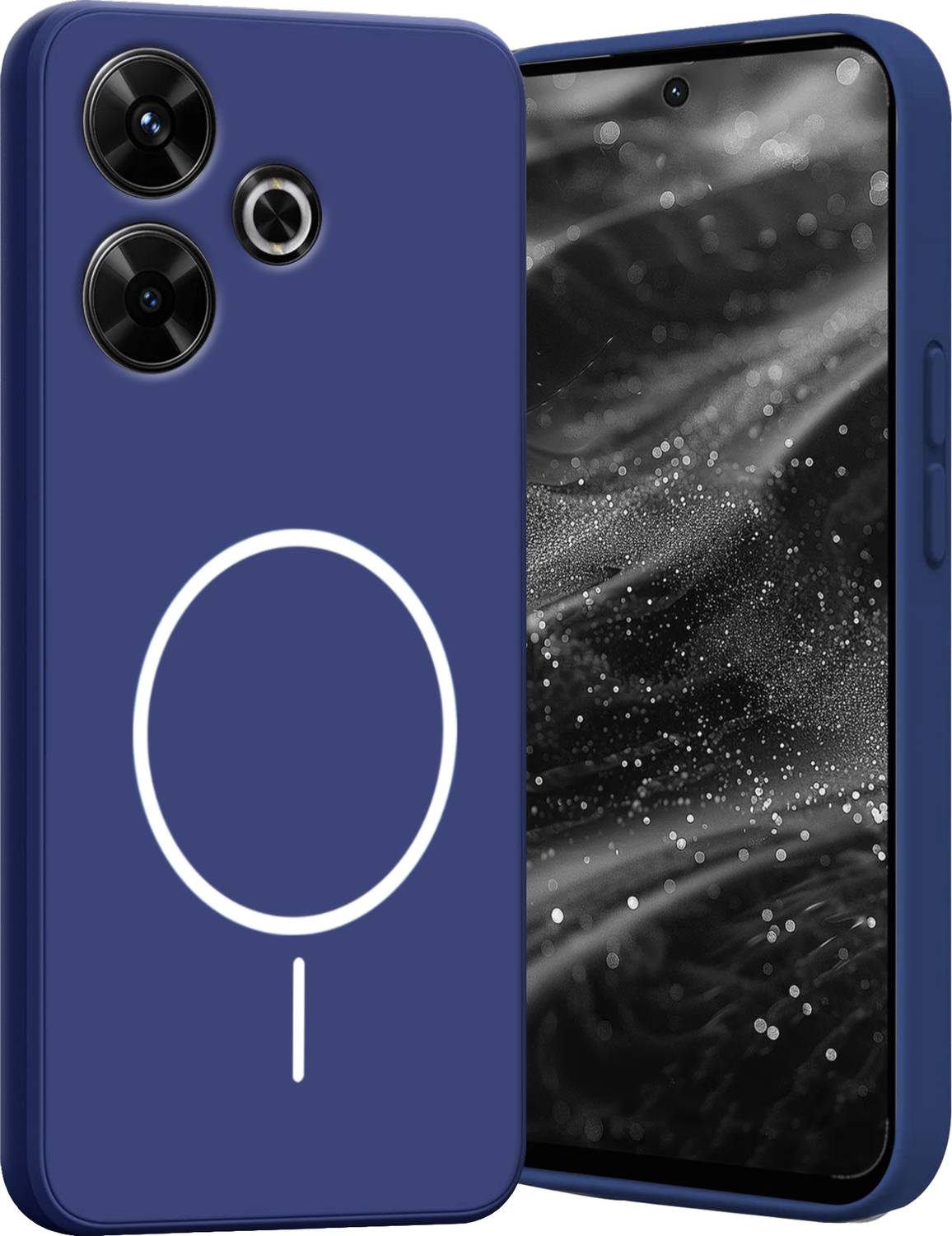 Ascensify Back Cover for Redmi 13 5G Soft Silicone, Flexible, Slim Case with Printed Ring Design