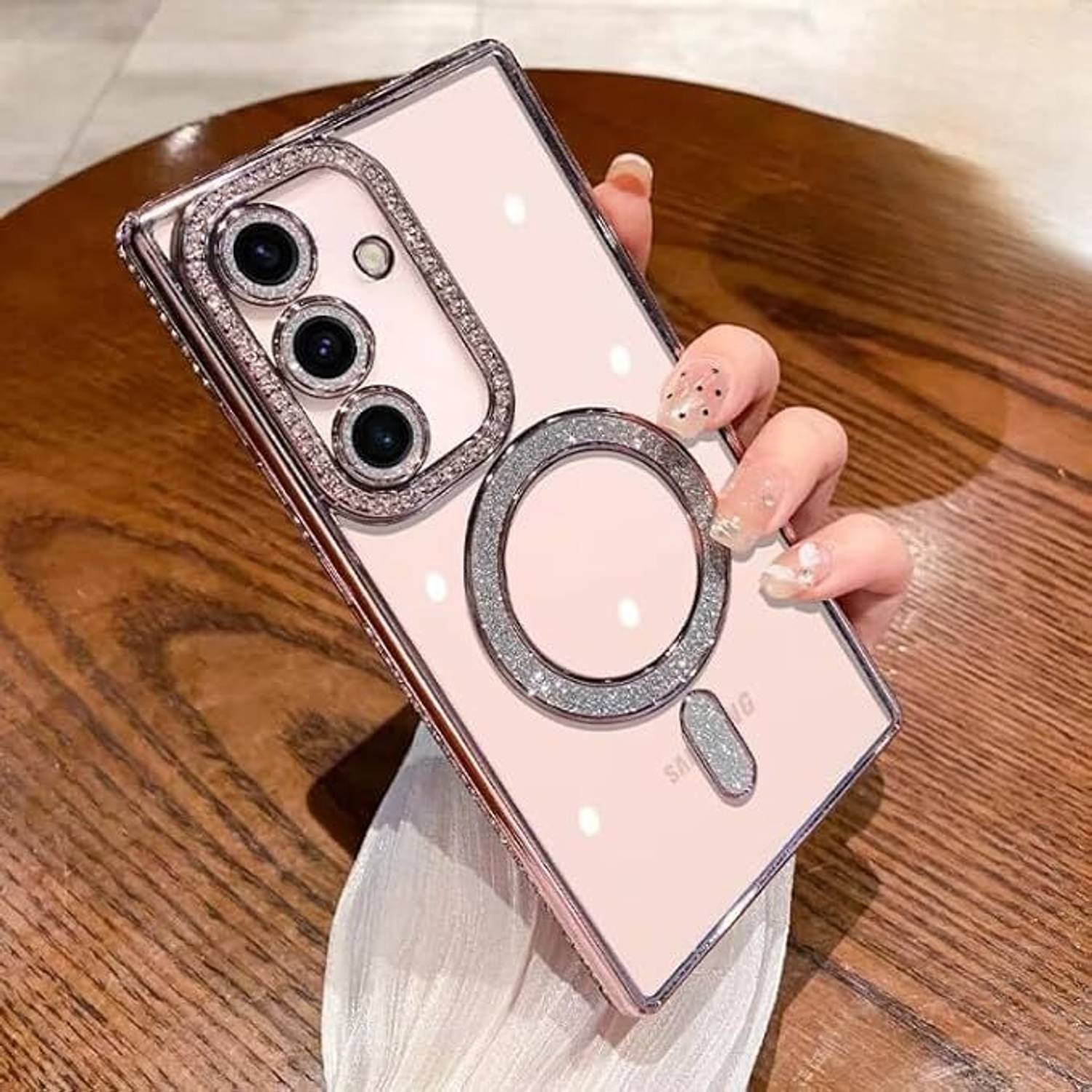 A3sprime Back Cover for Samsung Galaxy A56 5G |Soft TPU Bling Diamond Anti Slip Drop Protective|