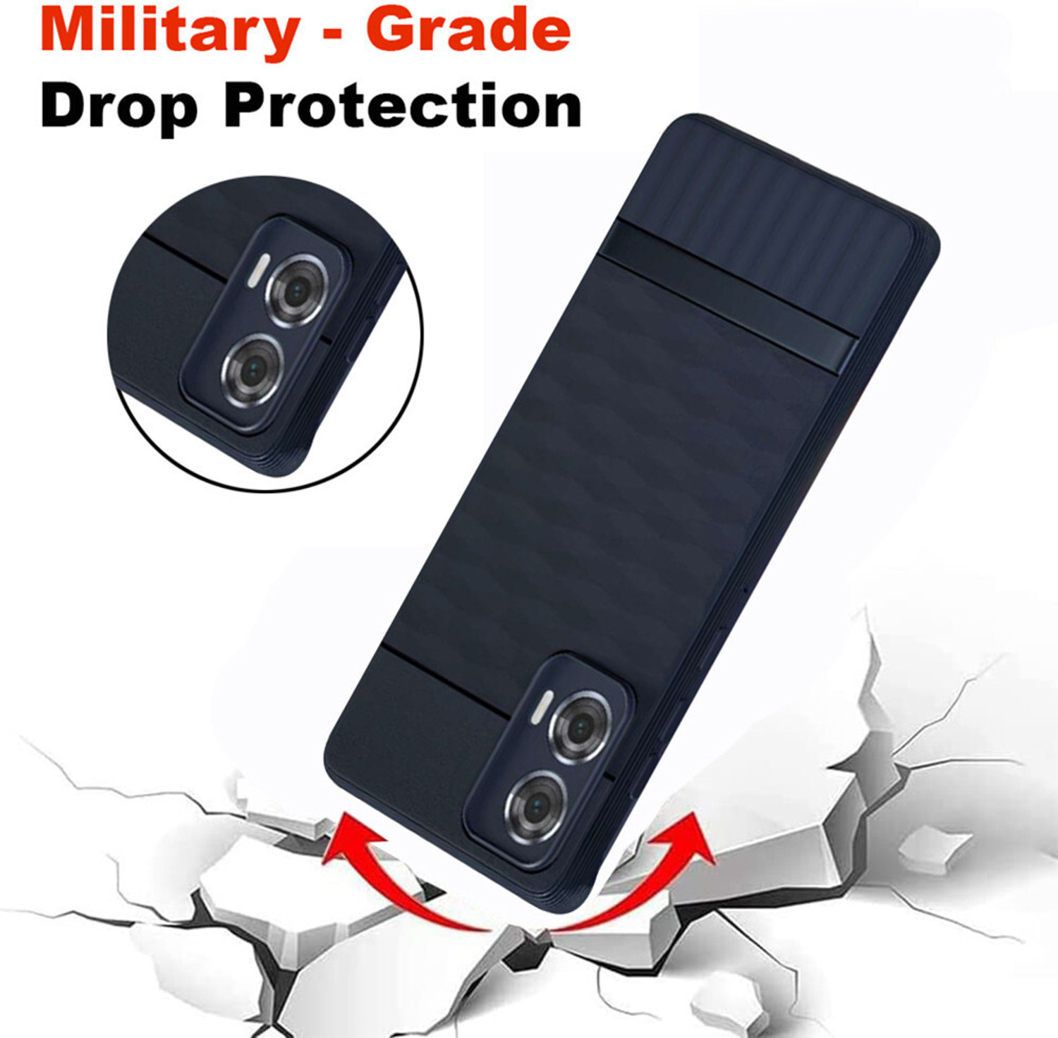 Image of Casotec Back Cover for MOTOROLA Edge 50 Fusion